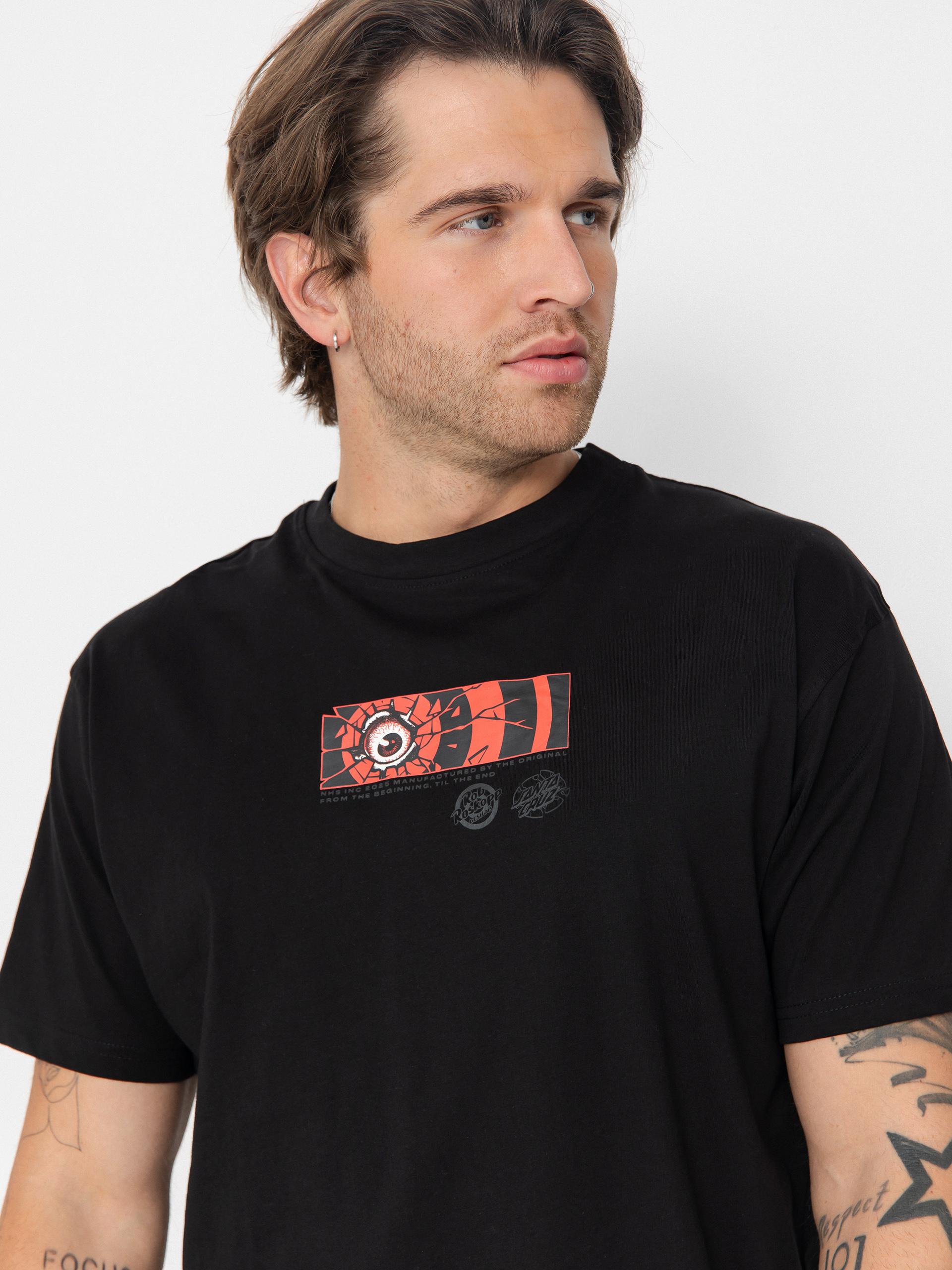 Tričko Santa Cruz Roskopp Dissect Strip (black)