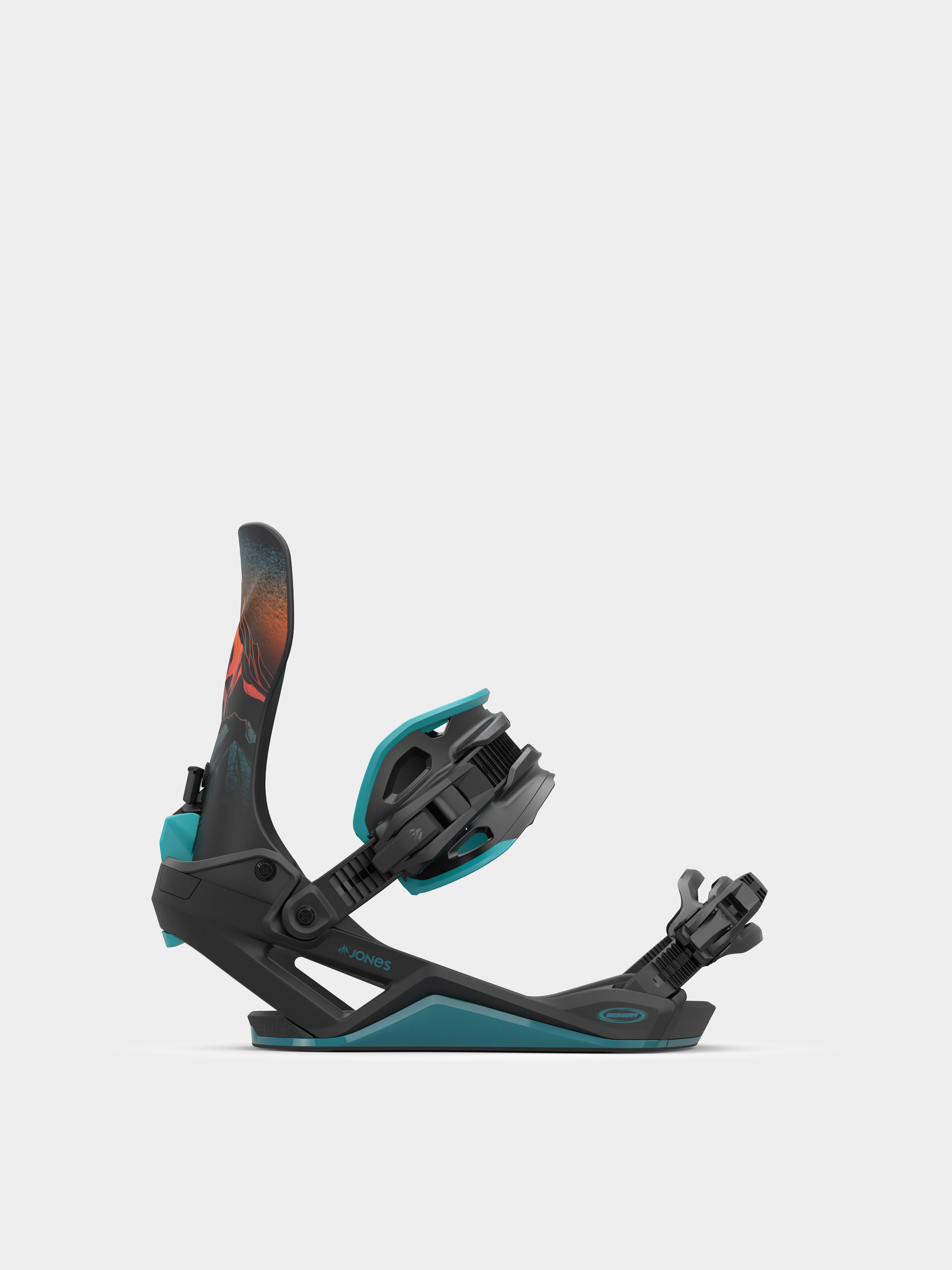 Pánské Snowboardové vázání Jones Snowboards Mercury FASE Art (blu art)