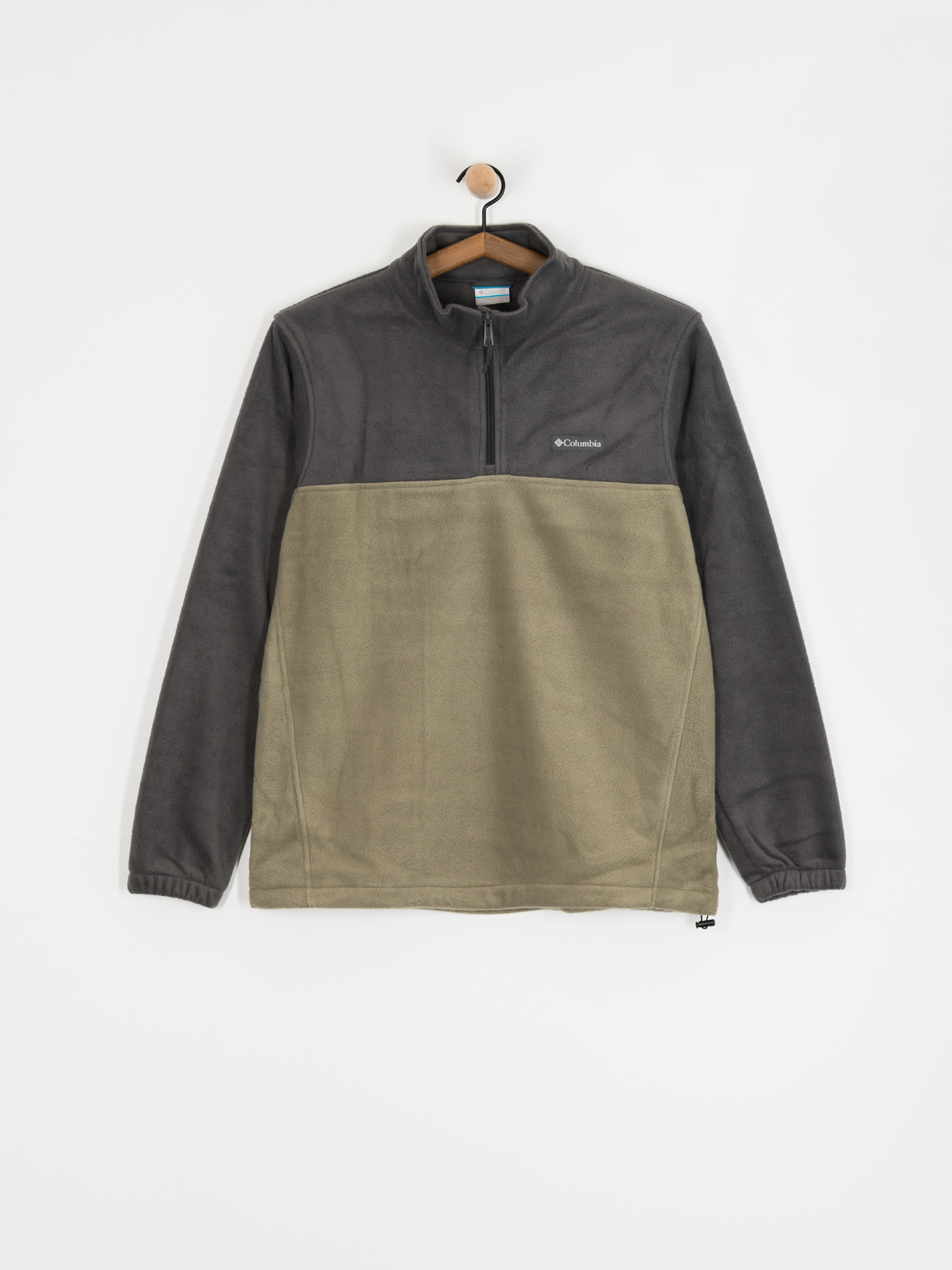 Pánský Fleecová mikina Columbia Steens Mountain Half Zip (shark/stone green)