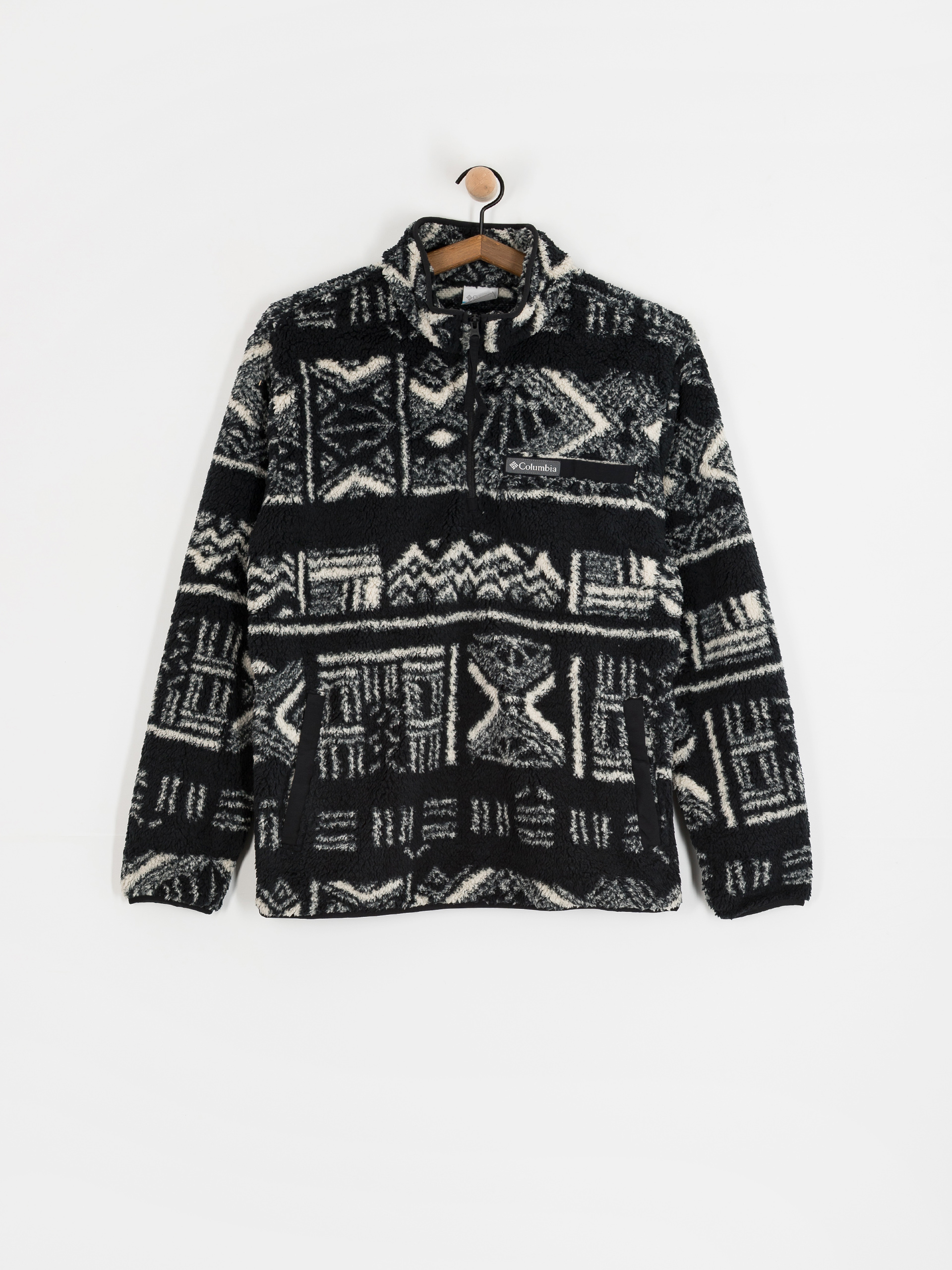 Pánský Fleecová mikina Columbia Rugged Ridge High Pile Half Zip (black deschutes days)