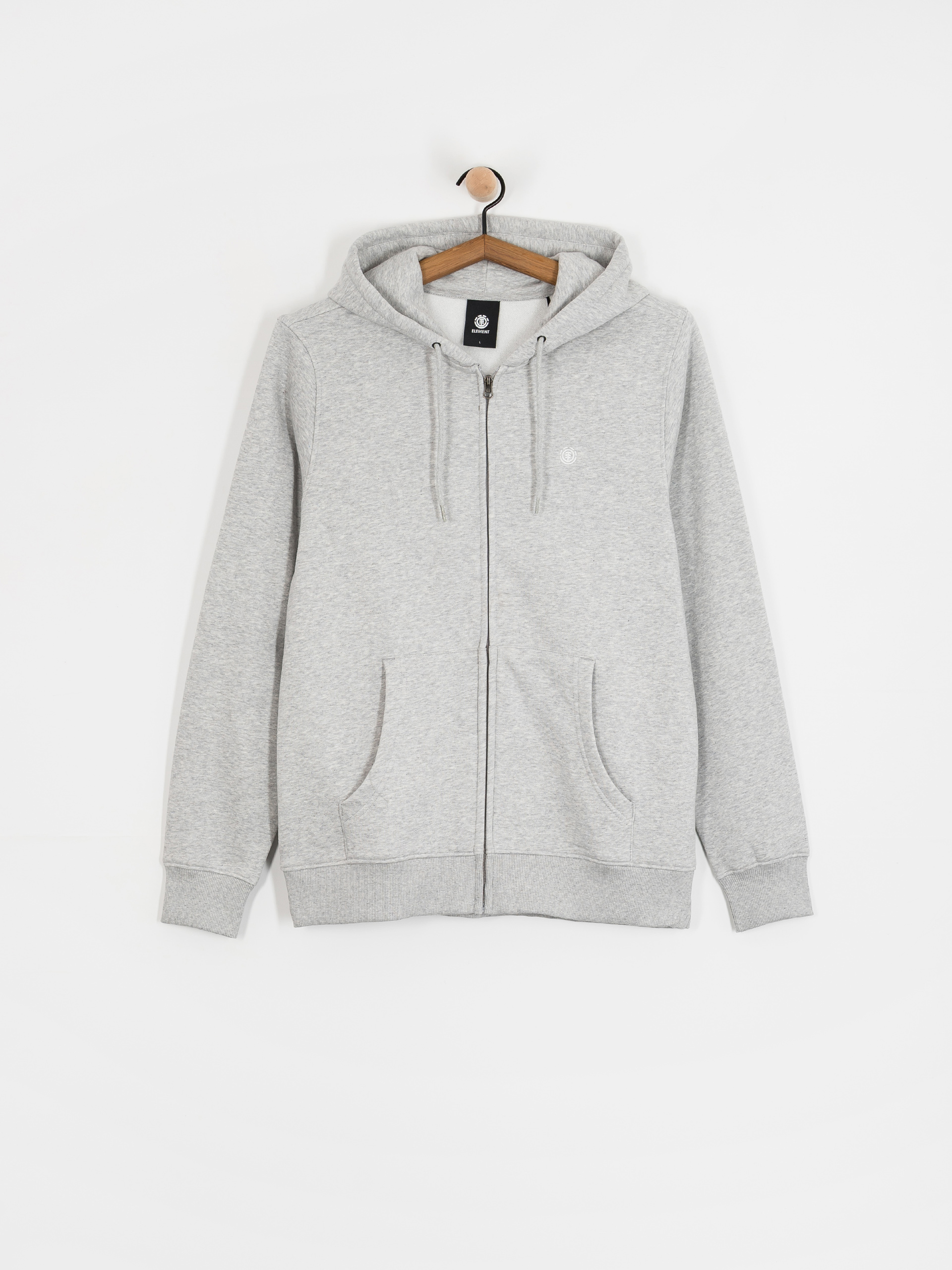 Mikina s kapucí Element Icon Embroidery ZHD (mid grey heather)