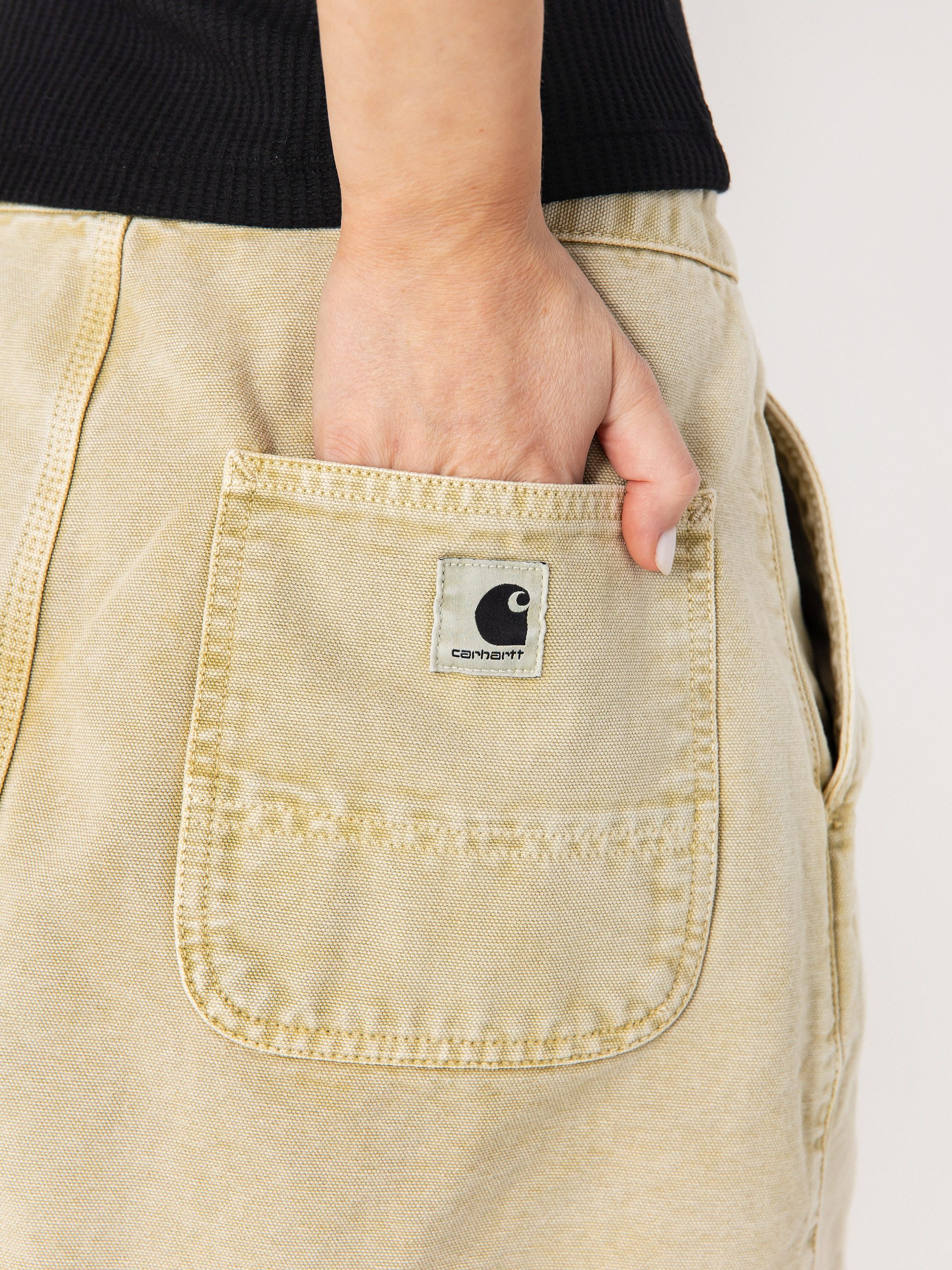 Sukně Carhartt WIP Emery Wmn (dusty h brown/chalk wash)