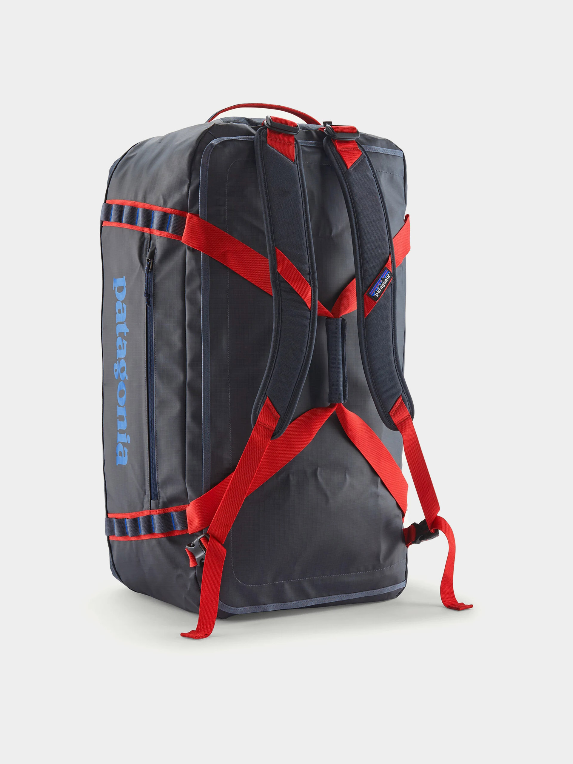 Taška Patagonia Black Hole Duffel 70L (smolder blue w/amanita red)