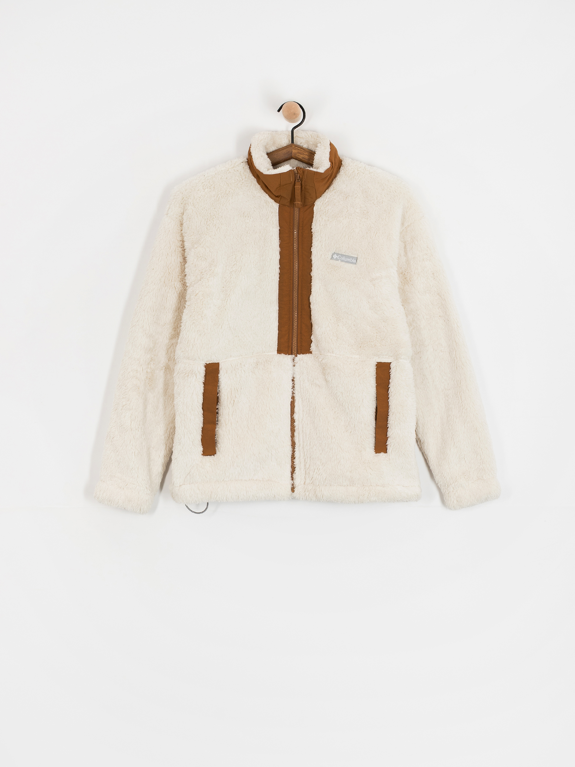 Dámský Fleecová mikina Columbia Boundless Discovery Sherpa Full Zip II (chalk/camel brown)