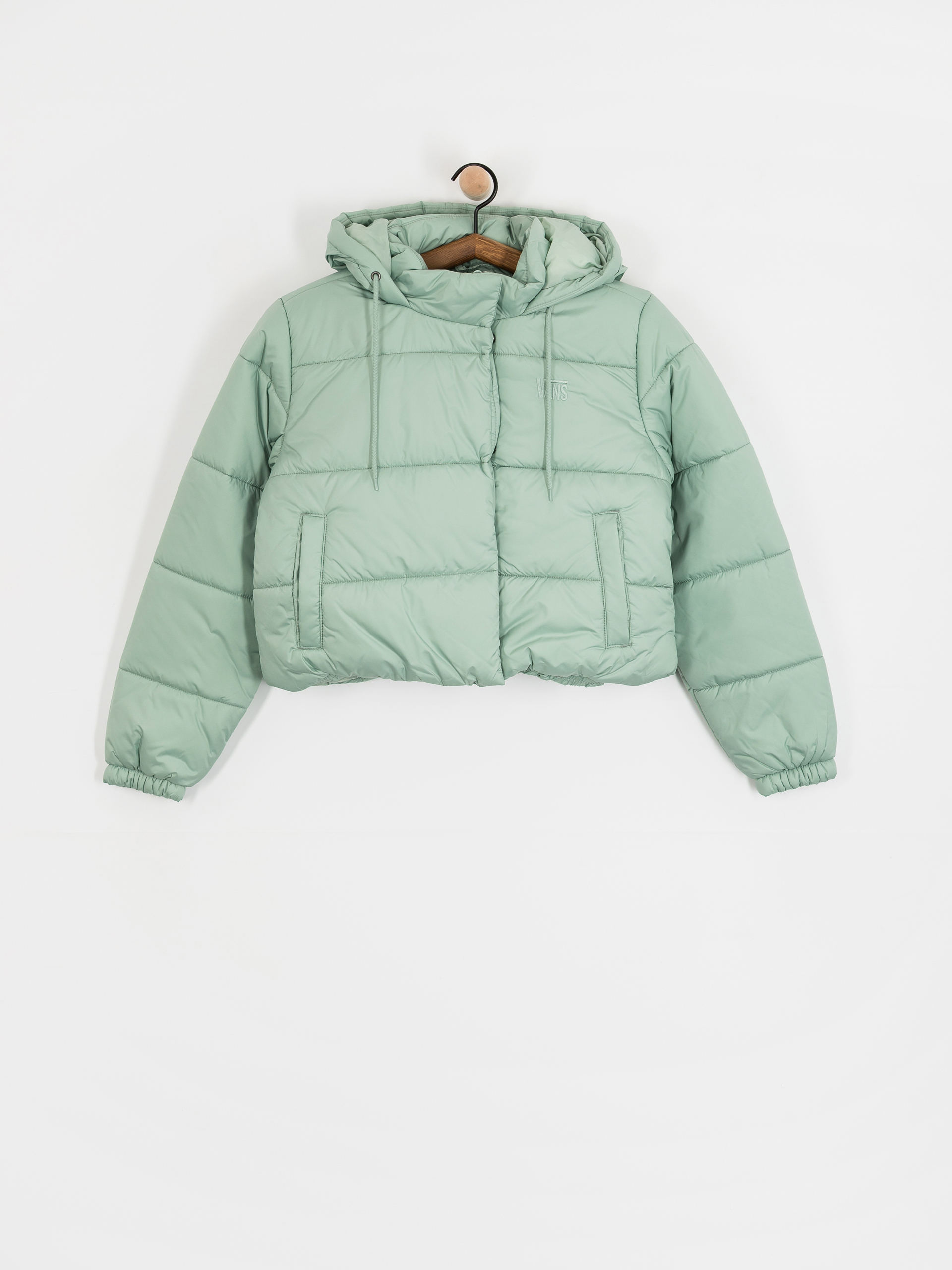 Bunda Vans Hillgate Cropped Puffer Wmn (gray olive)