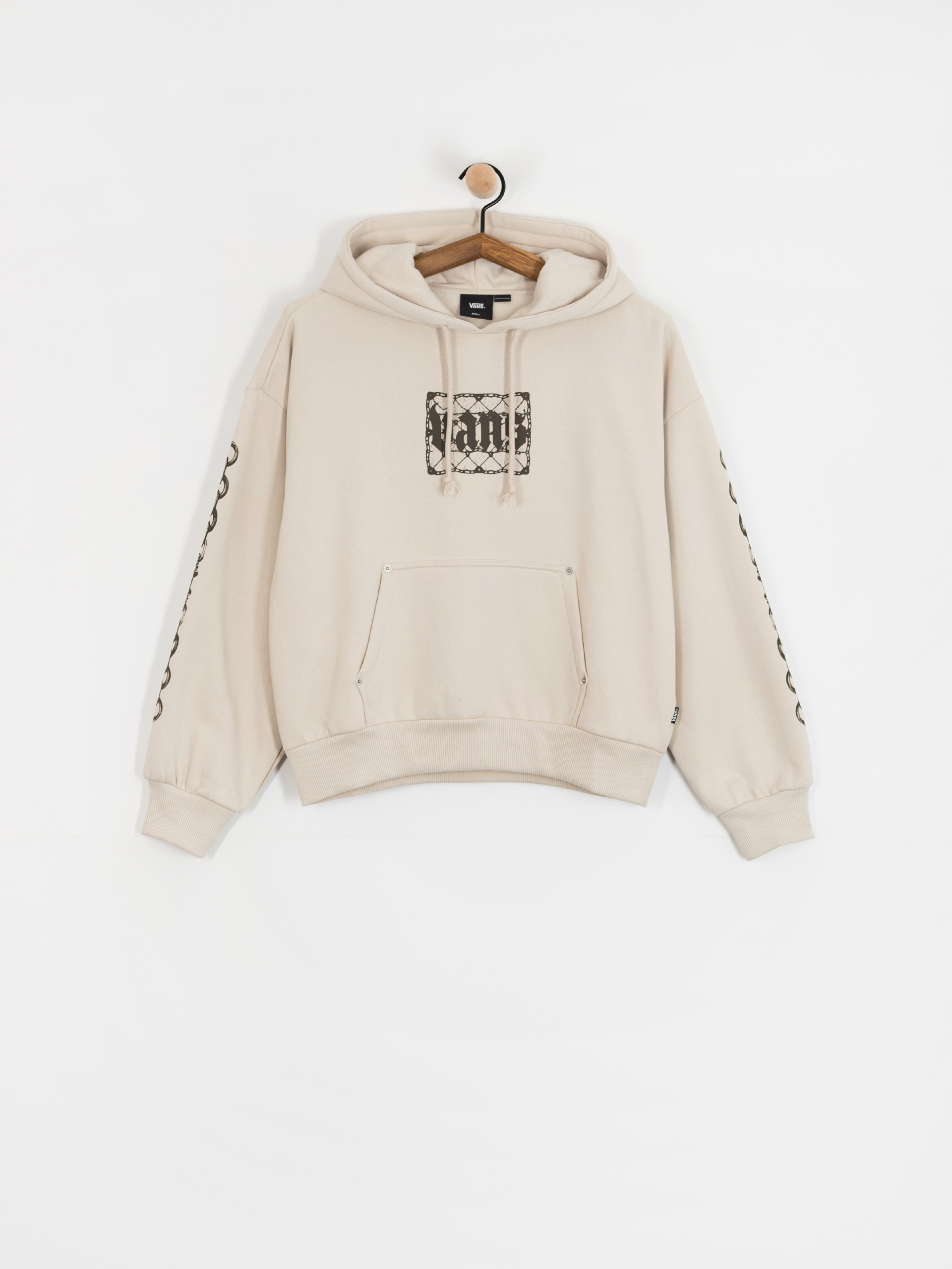 Mikina s kapucí Vans After Dark Retro HD Wmn (taupe mist)