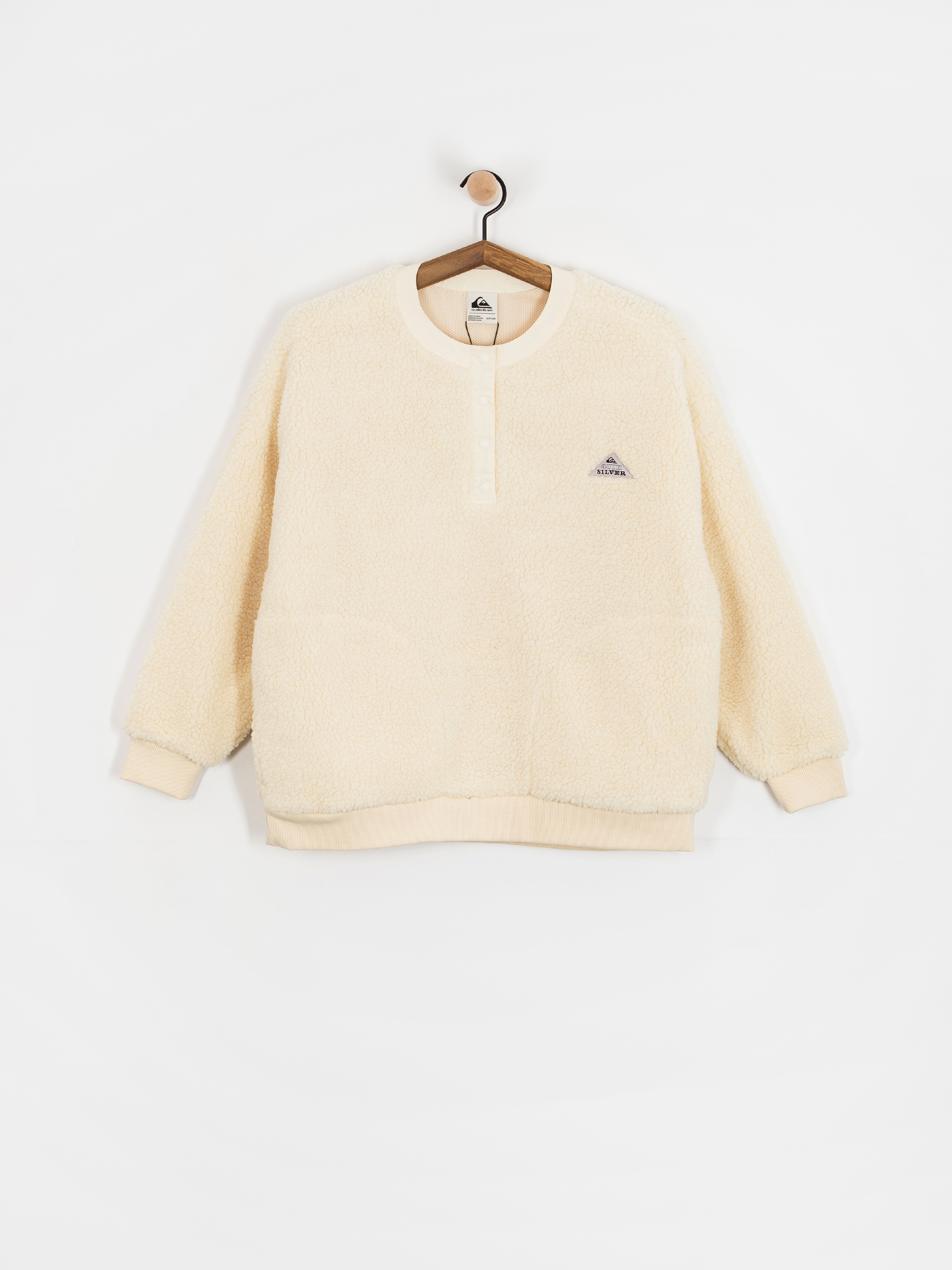 Dámský Fleecová mikina Quiksilver Barranco Crew (snow white)