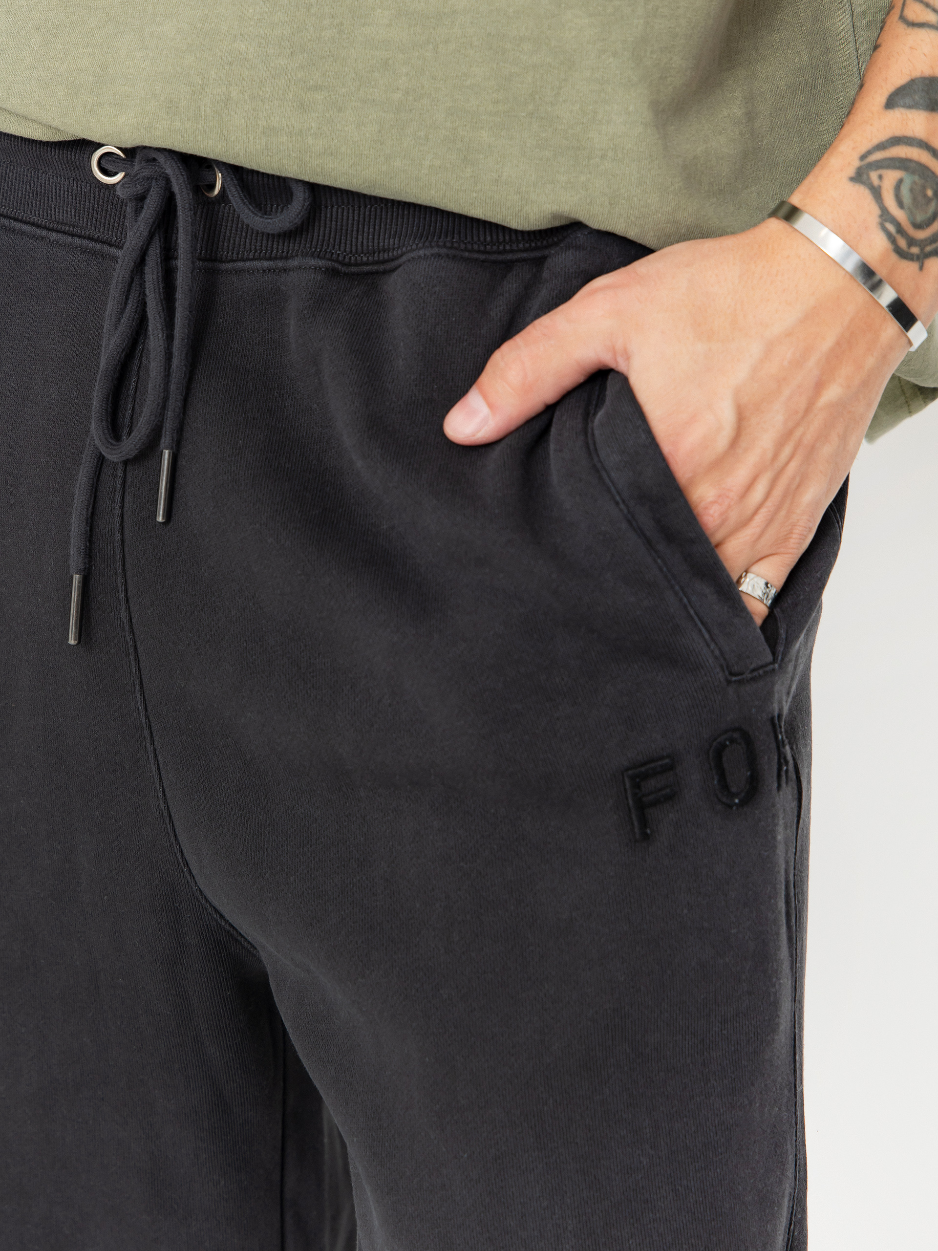 Kalhoty Fox Wordmark Fleece Jogger (black)
