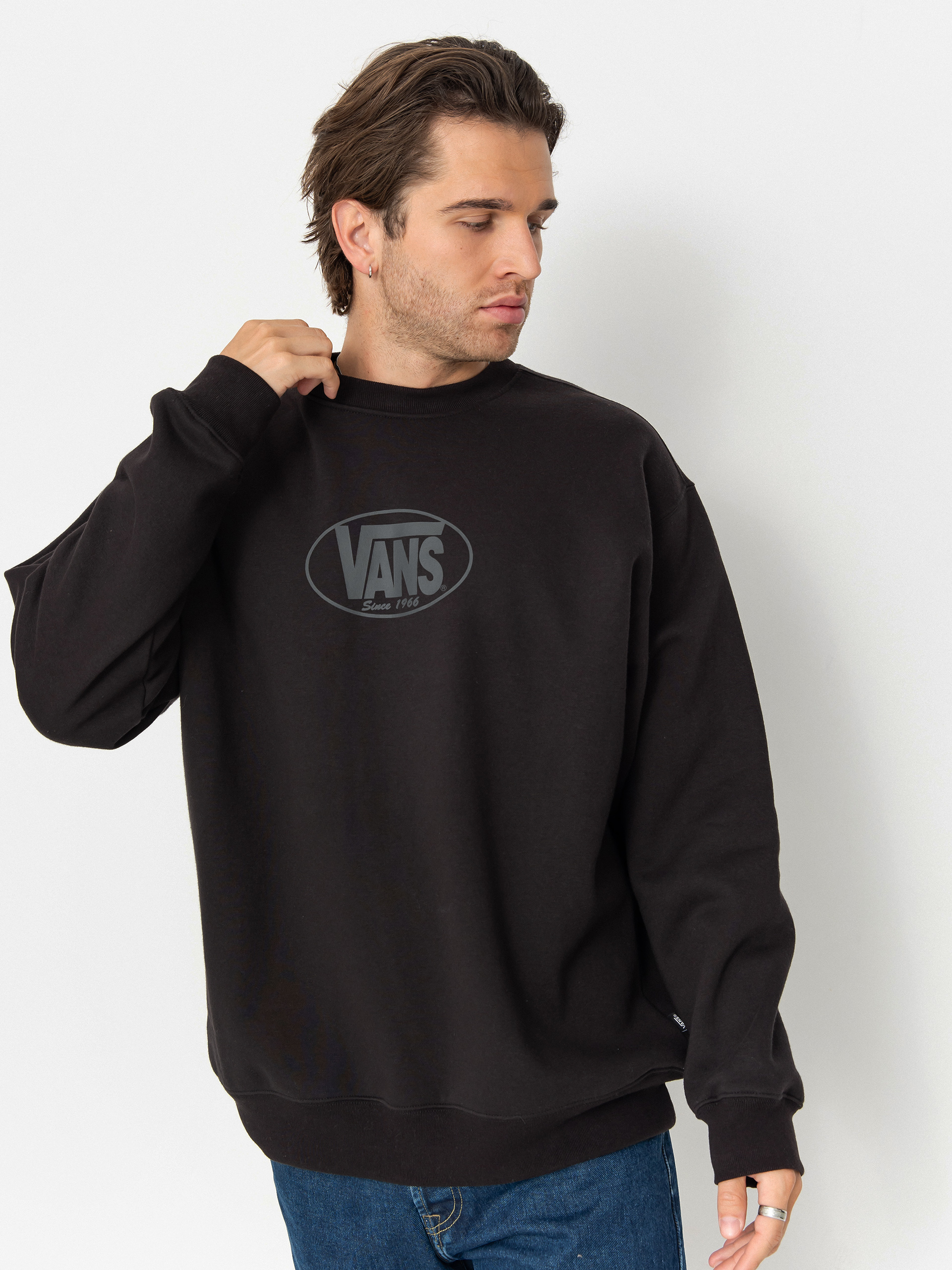 Mikina s kapucí Vans Classic Oval Crew