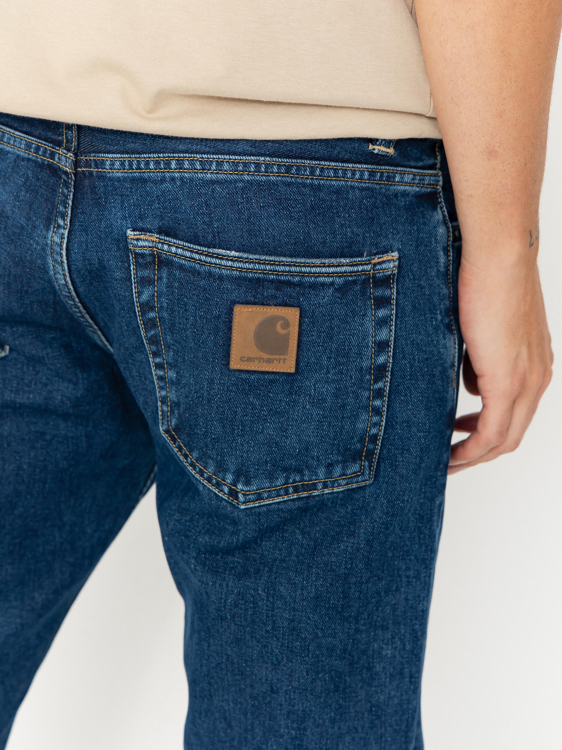 Kalhoty Carhartt WIP Klondike (blue/stone washed)