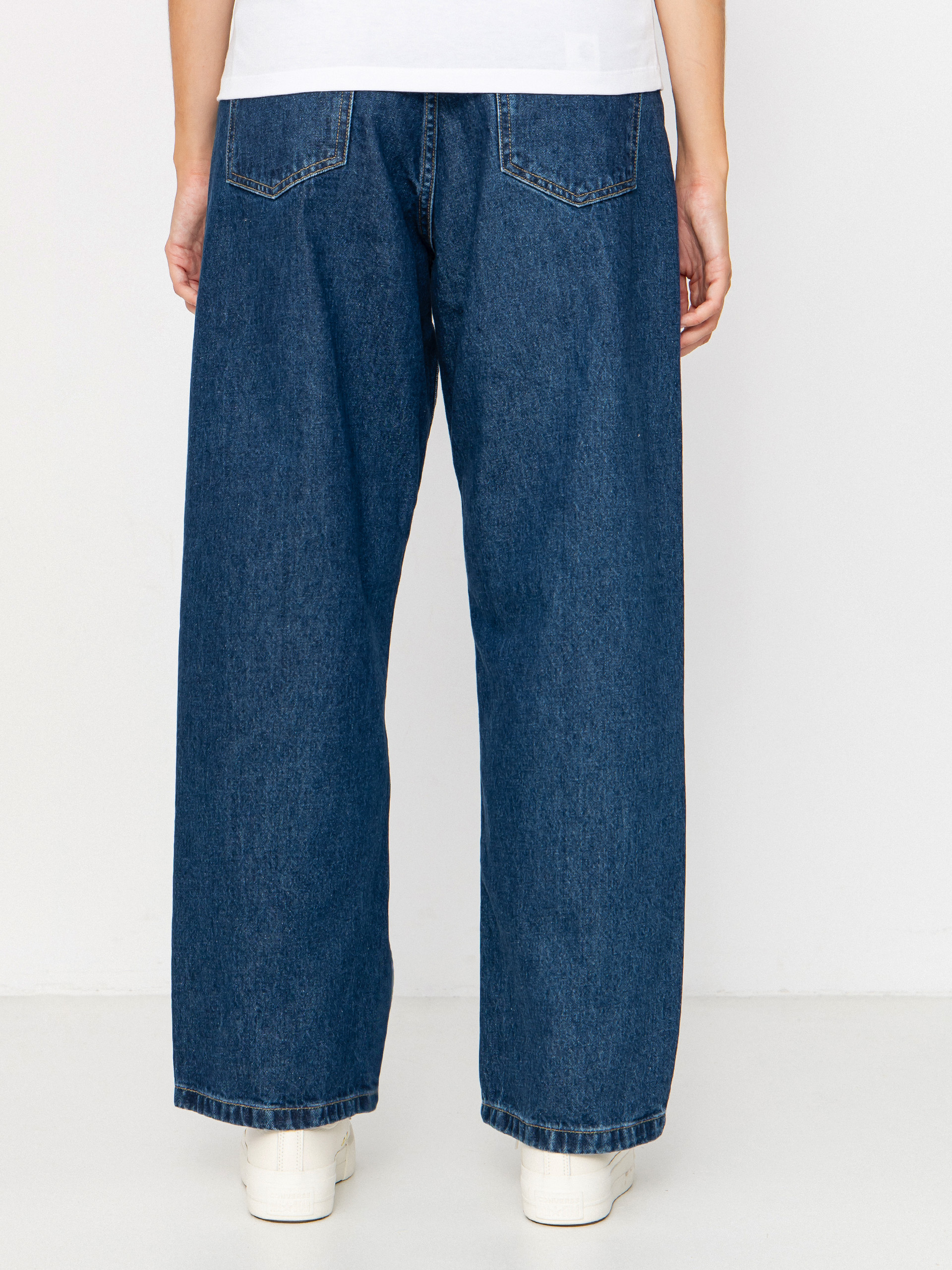 Kalhoty Carhartt WIP Brandon Wmn (blue/stone washed)