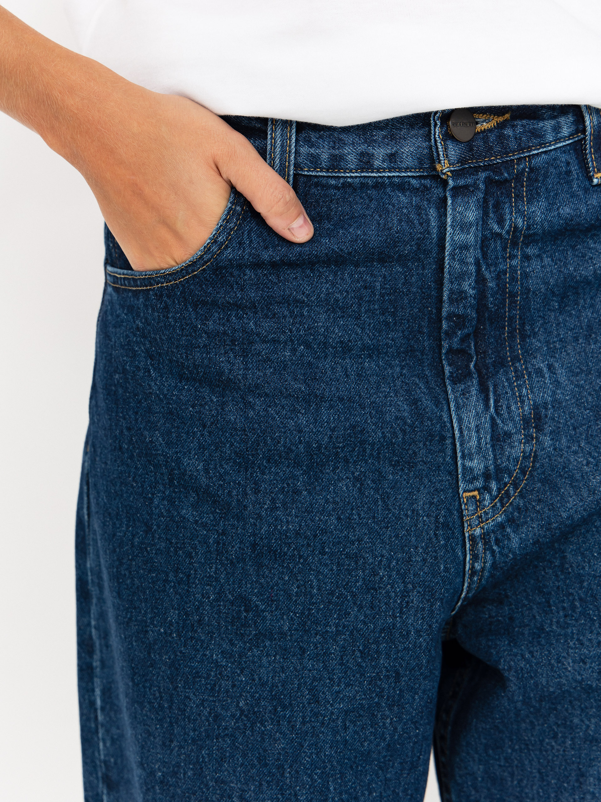 Kalhoty Carhartt WIP Brandon Wmn (blue/stone washed)