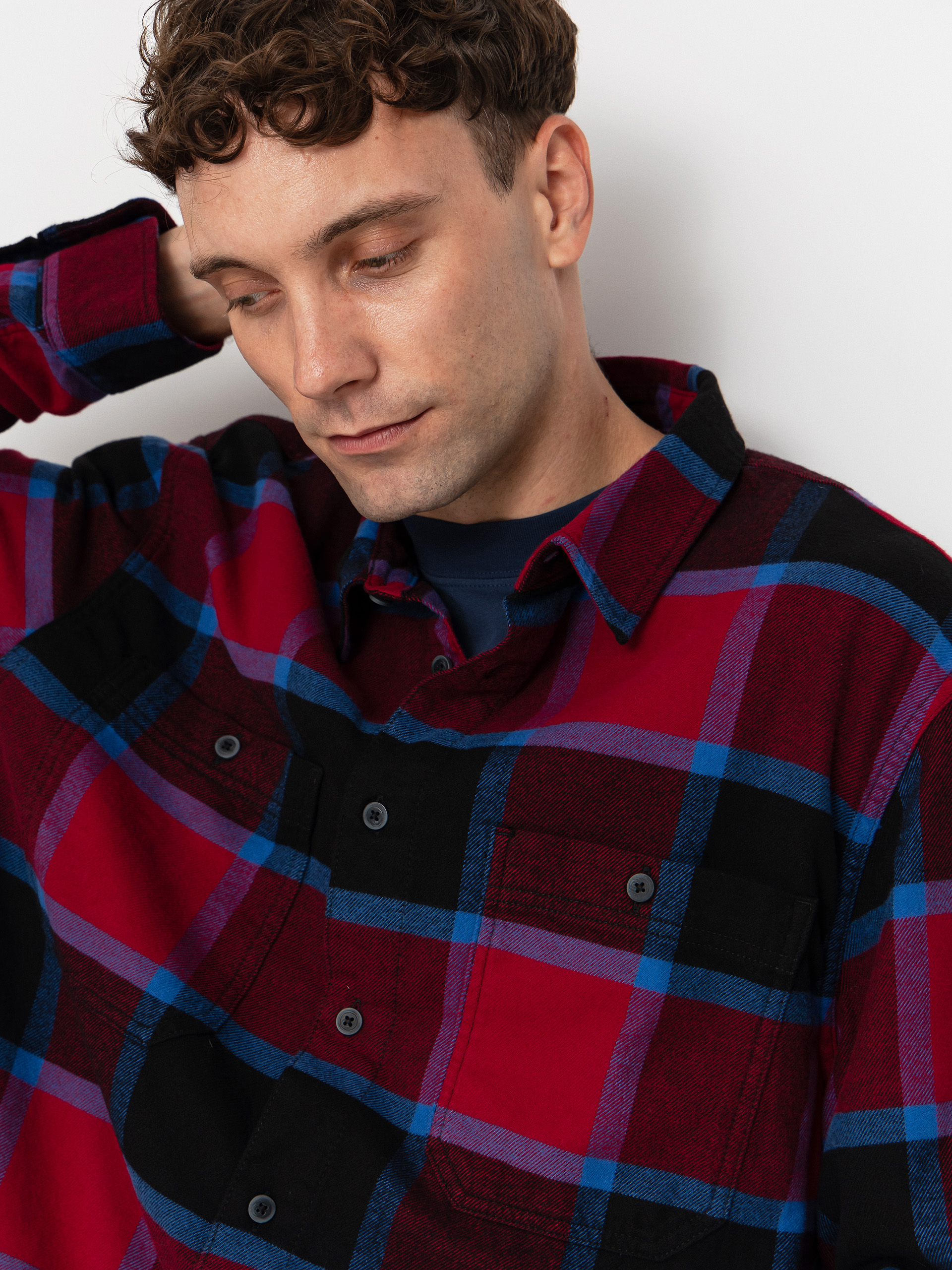 Košile Vans Larkspur Plaid Flannel (bordeaux/black)