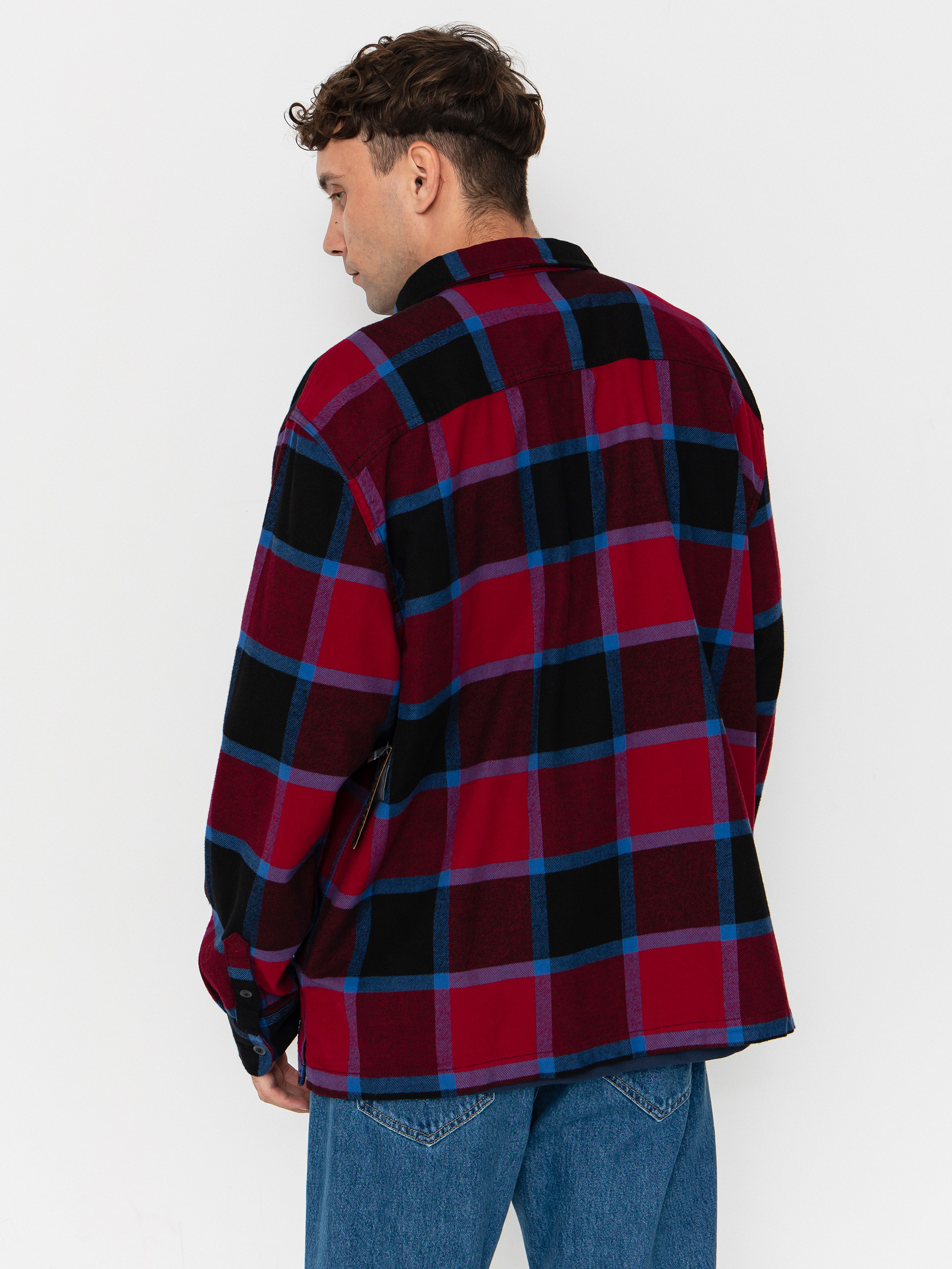 Košile Vans Larkspur Plaid Flannel (bordeaux/black)
