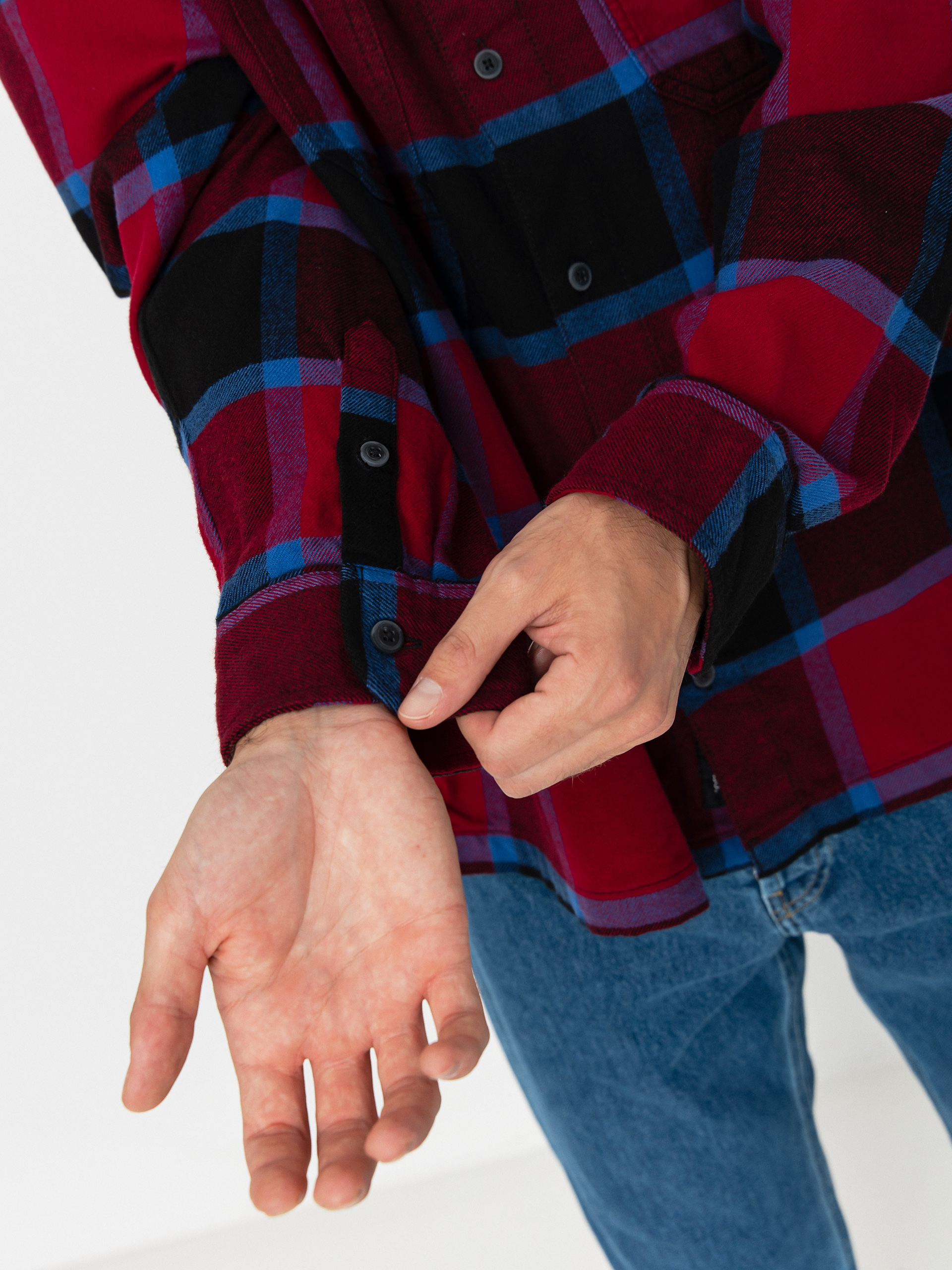 Košile Vans Larkspur Plaid Flannel (bordeaux/black)