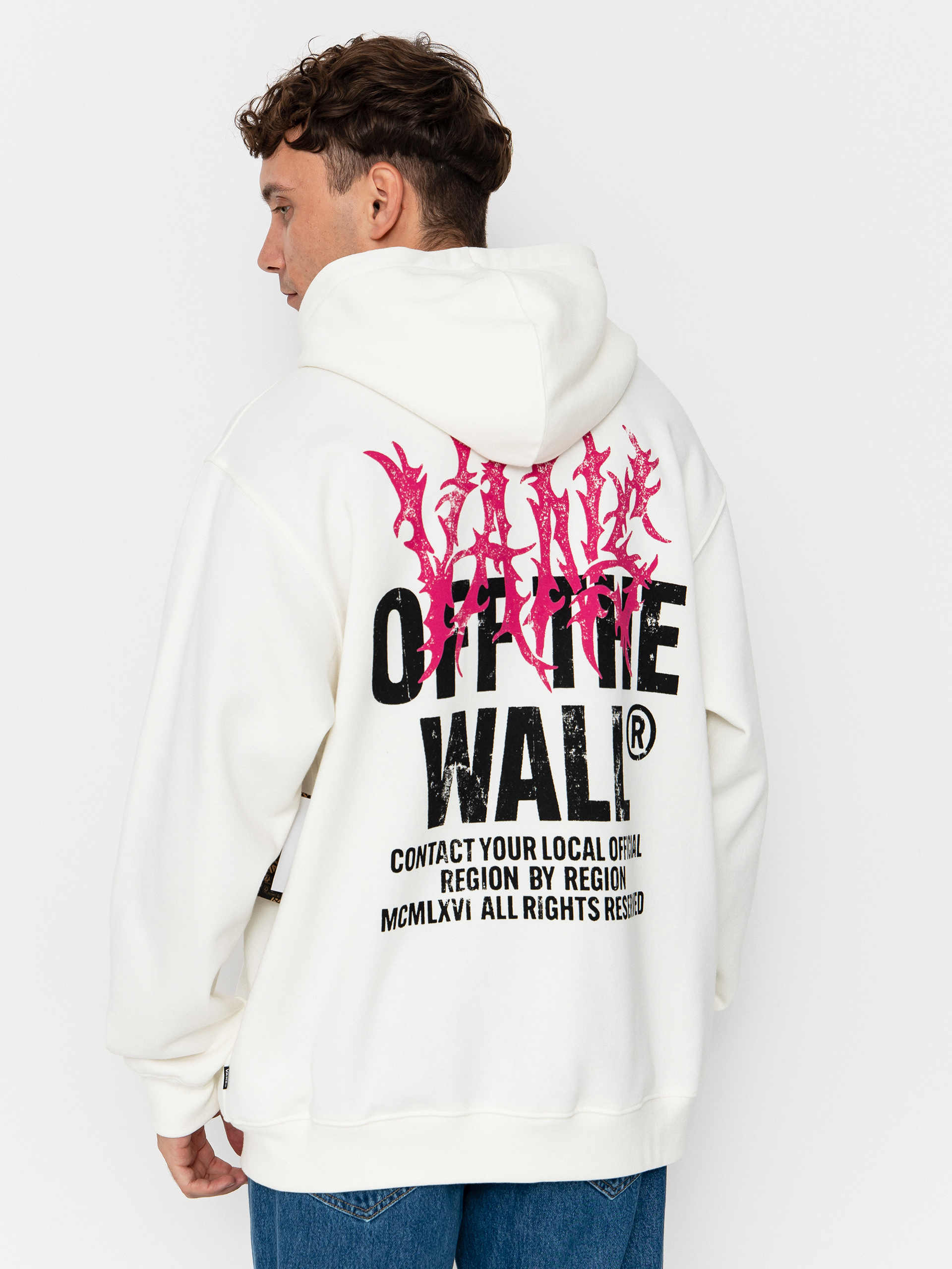 Mikina Vans Metal Wall Full Zip (mountain essentials marshmallow)