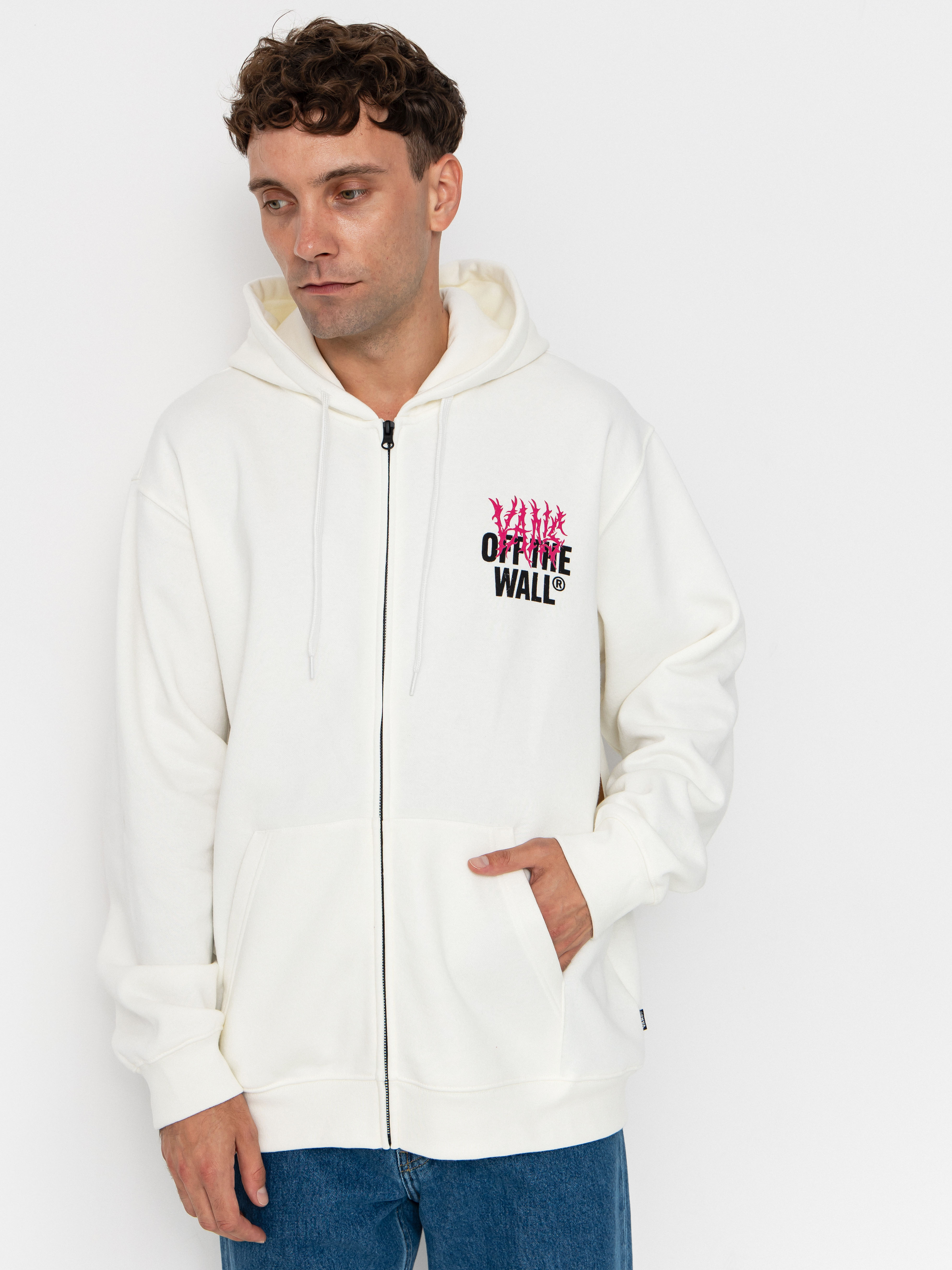 Mikina Vans Metal Wall Full Zip (mountain essentials marshmallow)