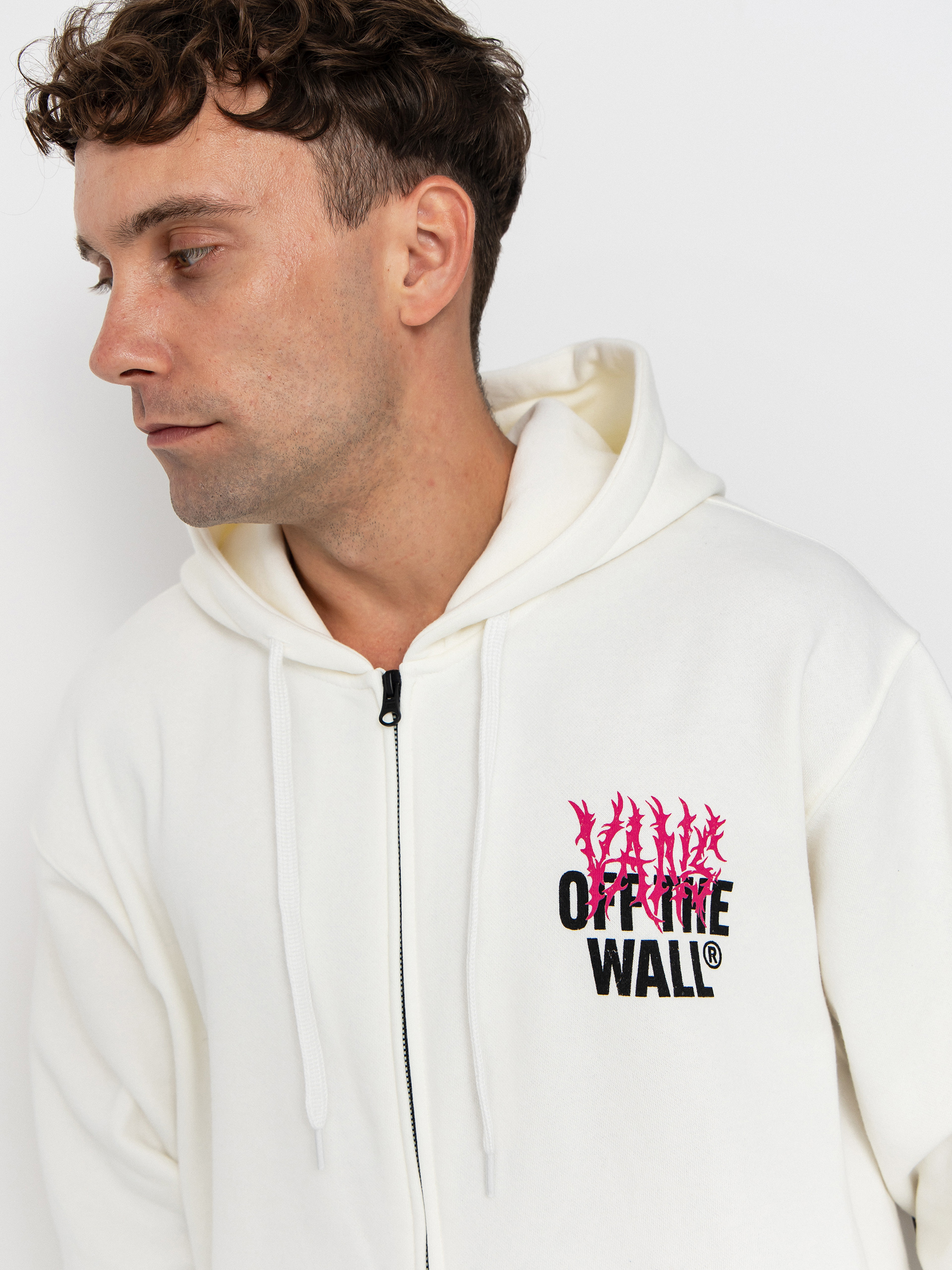 Mikina Vans Metal Wall Full Zip (mountain essentials marshmallow)