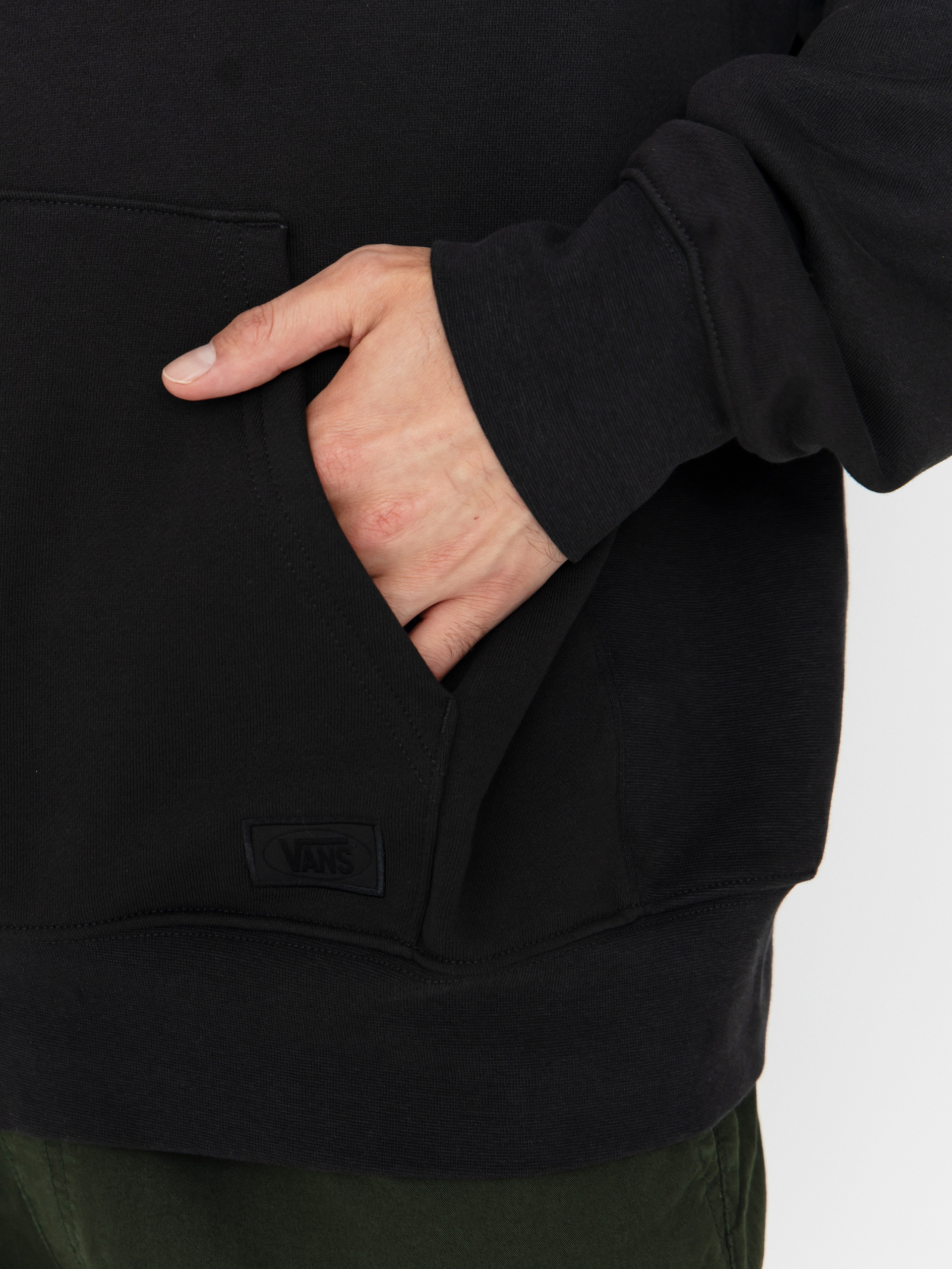 Mikina s kapucí Vans Original Standards Statement HD (black)