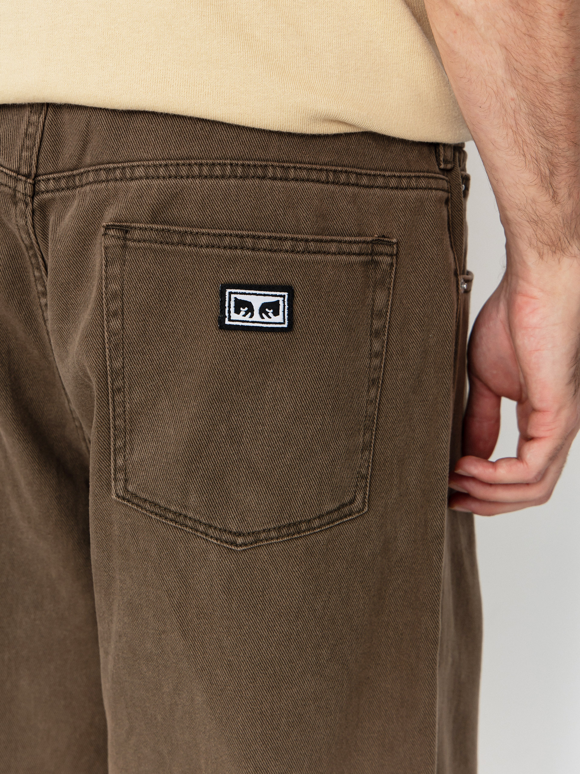 Kalhoty OBEY Bigwig Baggy Denim (wren faded wash)