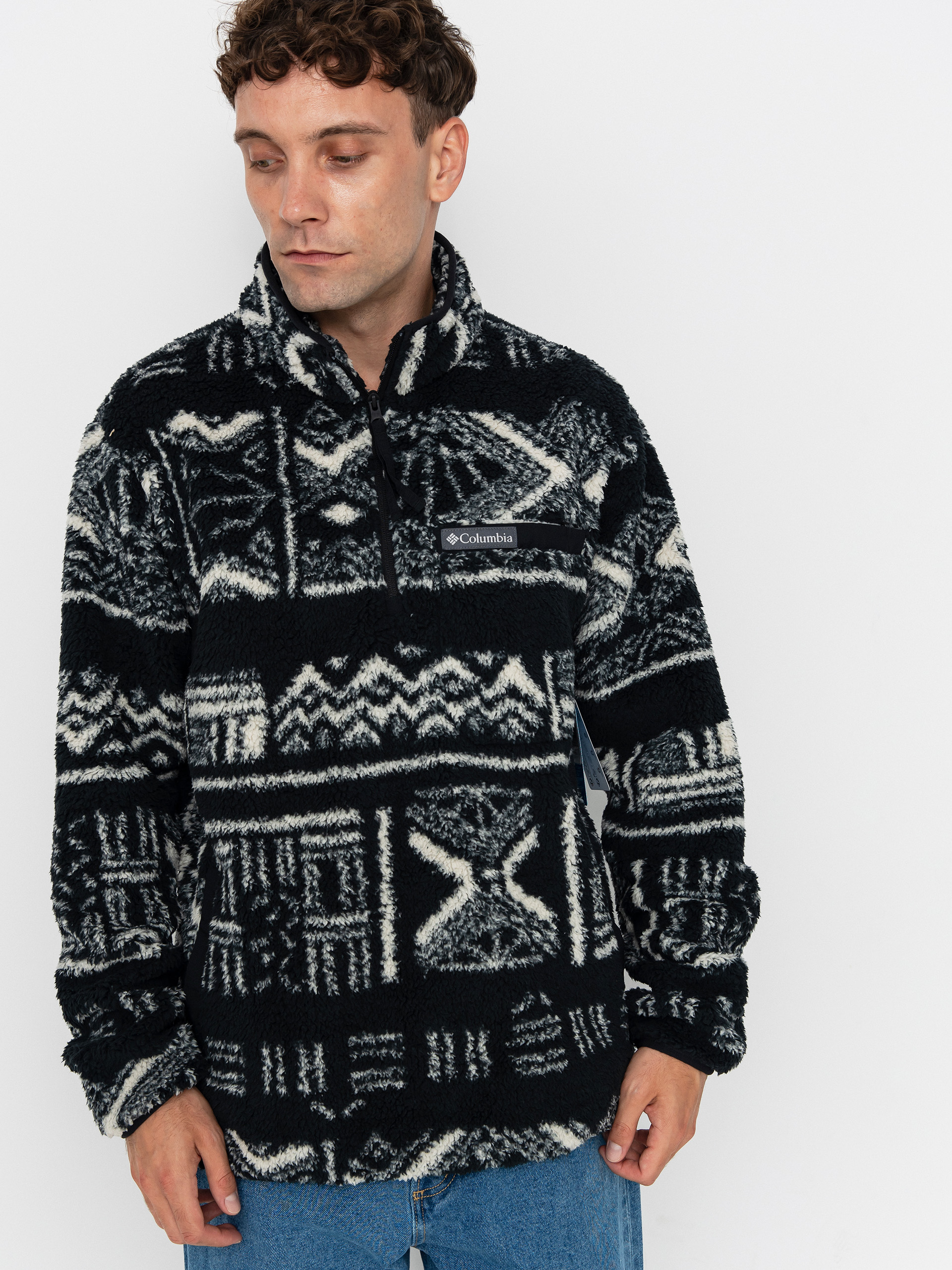 Fleecová mikina Columbia Rugged Ridge High Pile Half Zip