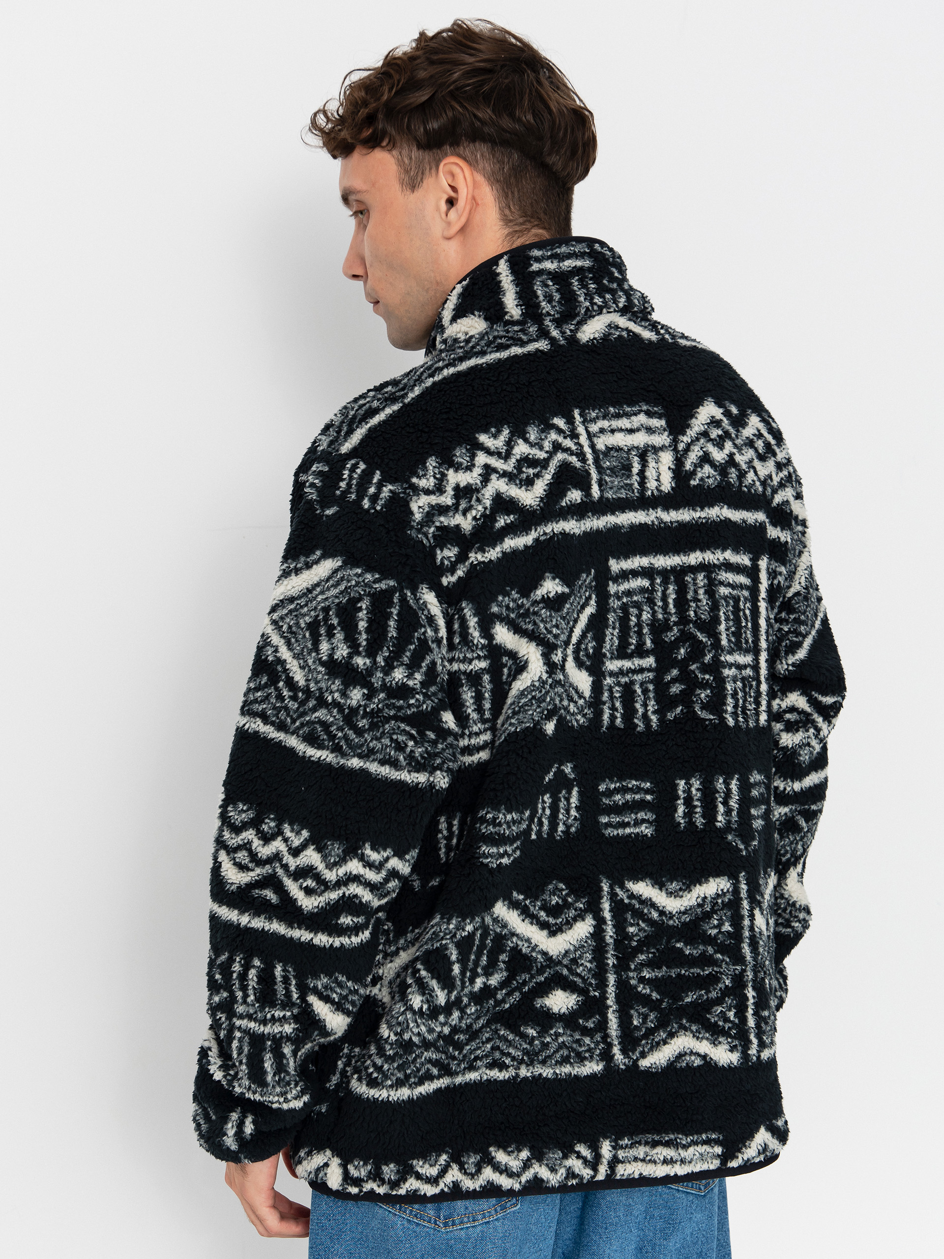 Pánský Fleecová mikina Columbia Rugged Ridge High Pile Half Zip (black deschutes days)