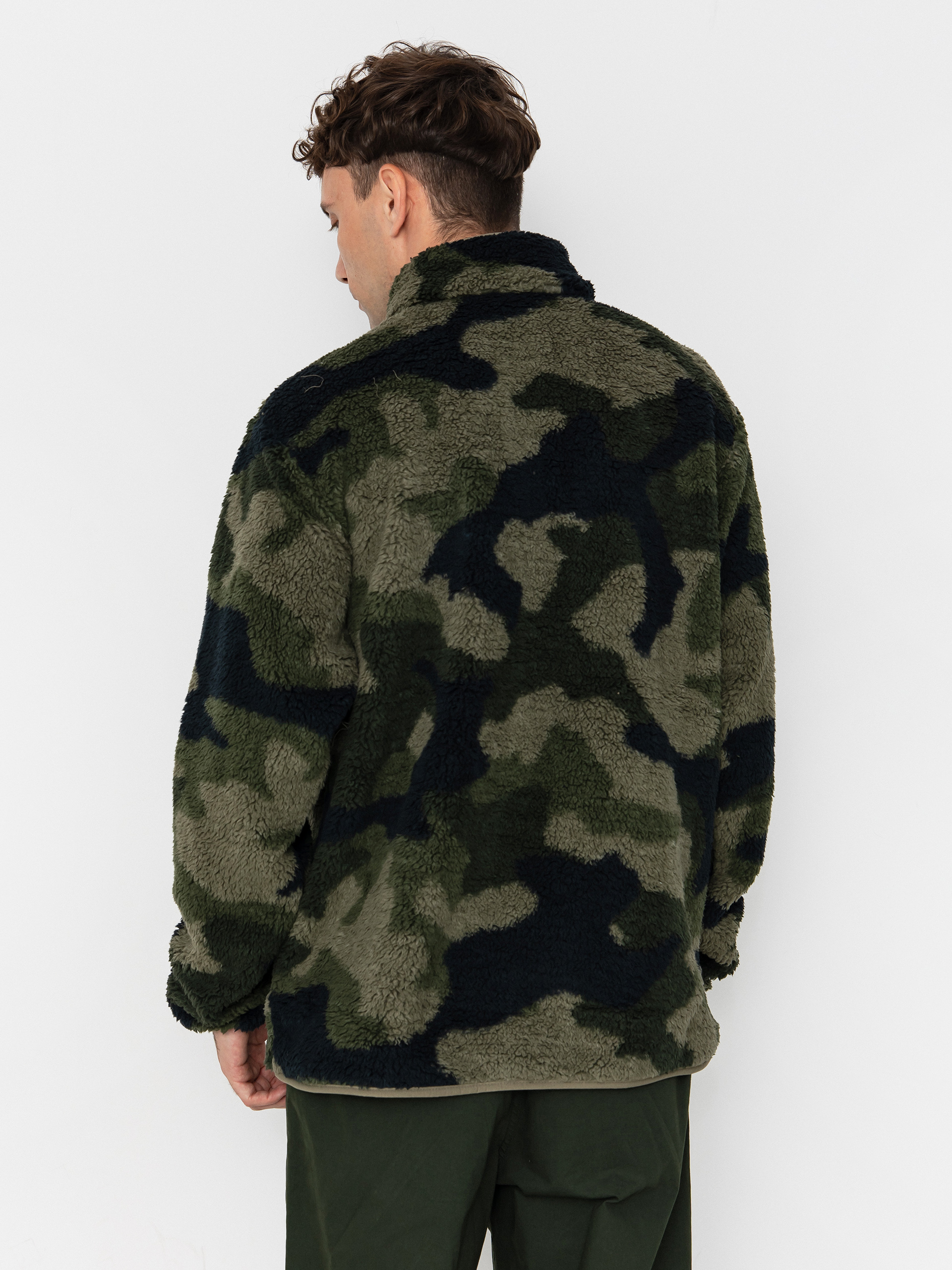 Pánský Fleecová mikina Columbia Rugged Ridge High Pile Half Zip (stone green mod camo)