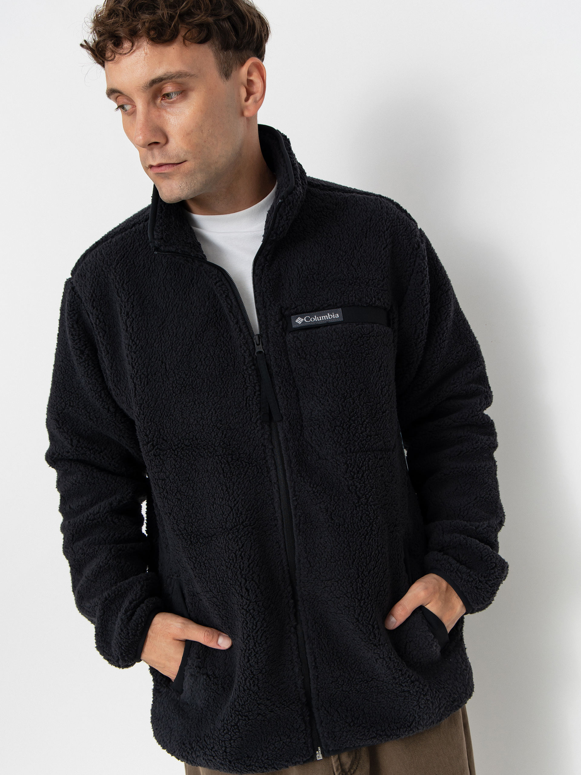 Fleecovu00e1 mikina Columbia Rugged Ridge High Pile Full Zip (black)