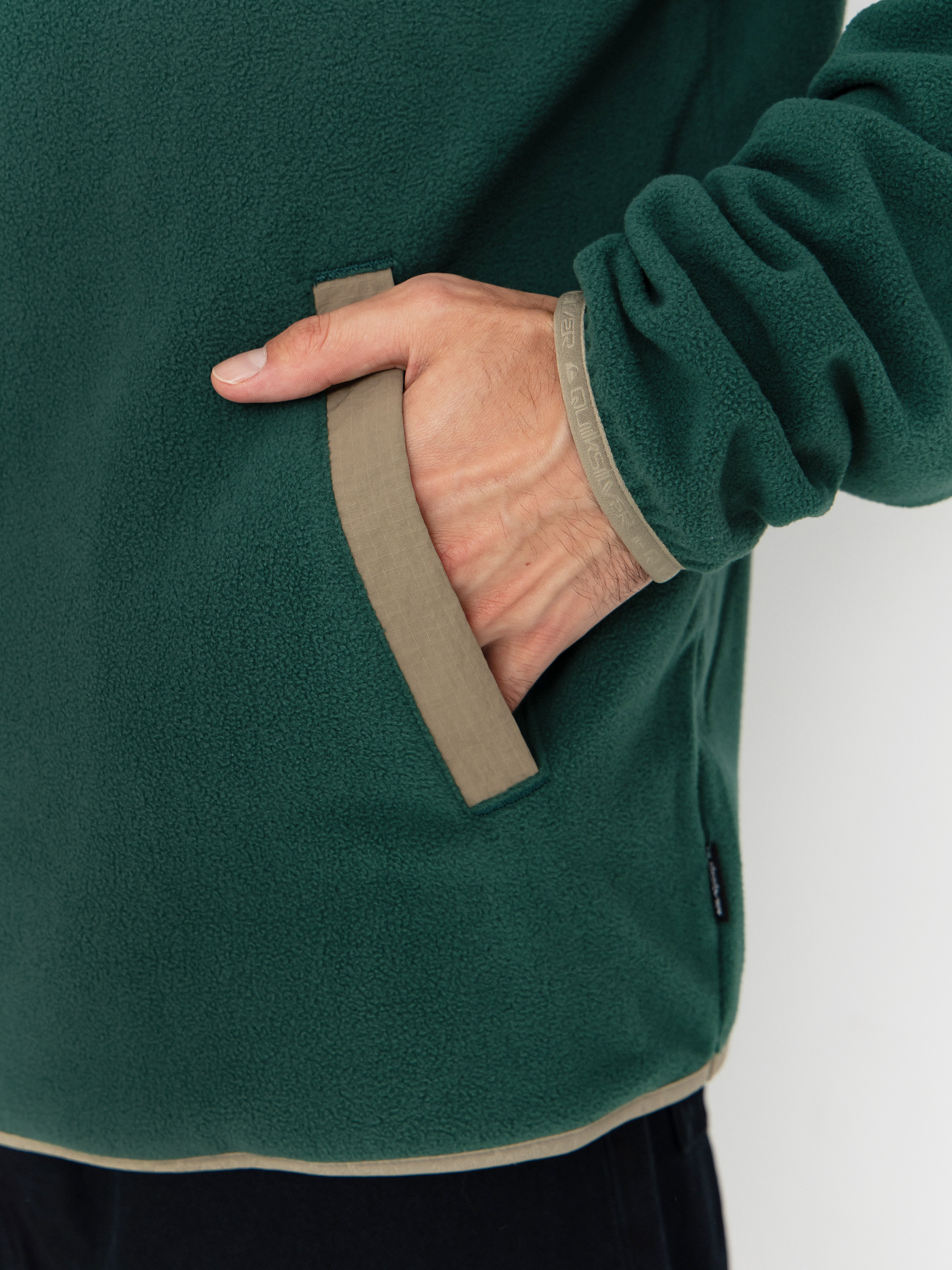 Pánský Fleecová mikina Quiksilver No Destination Hs (trekking green)