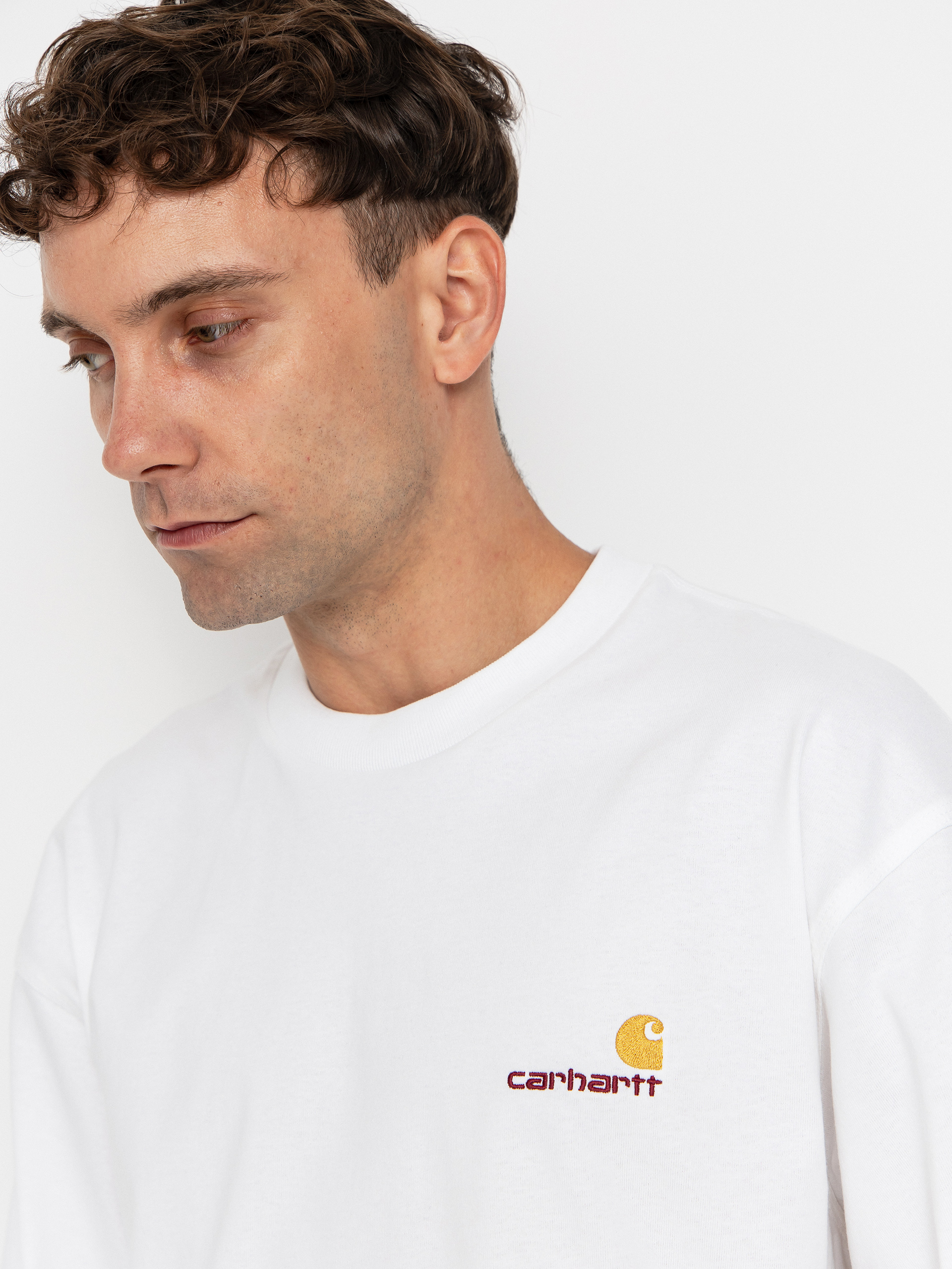 Triko Carhartt WIP American Script (white)