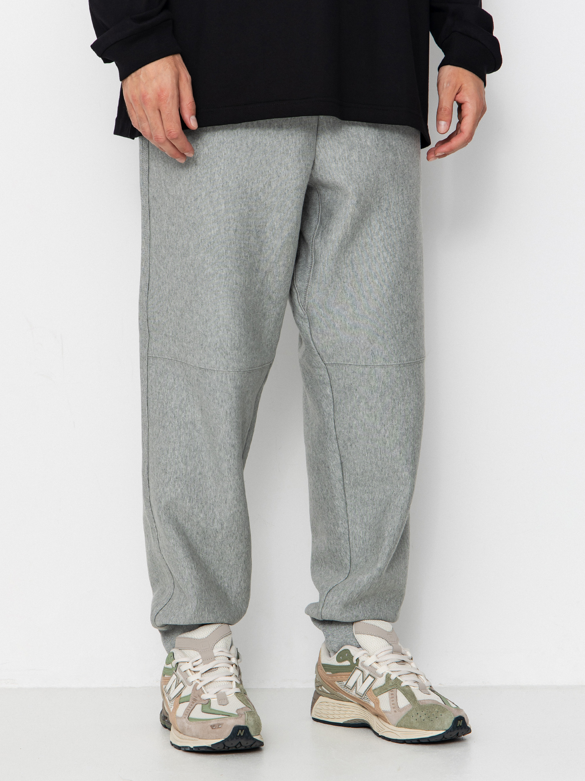 Kalhoty Carhartt WIP American Script Jogging (grey heather)