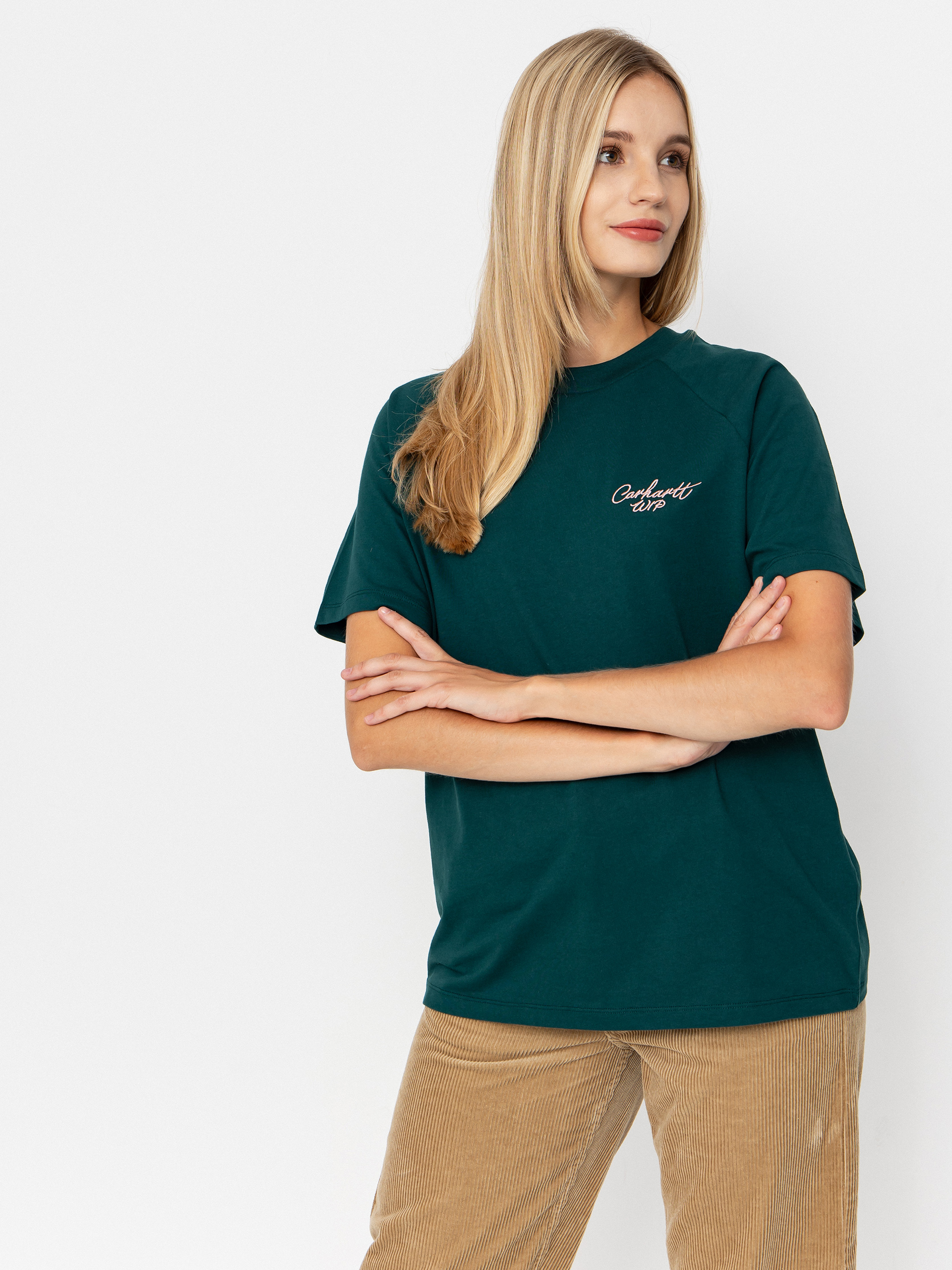 Triu010dko Carhartt WIP Signature Wmn (dark fir/glassy pink)