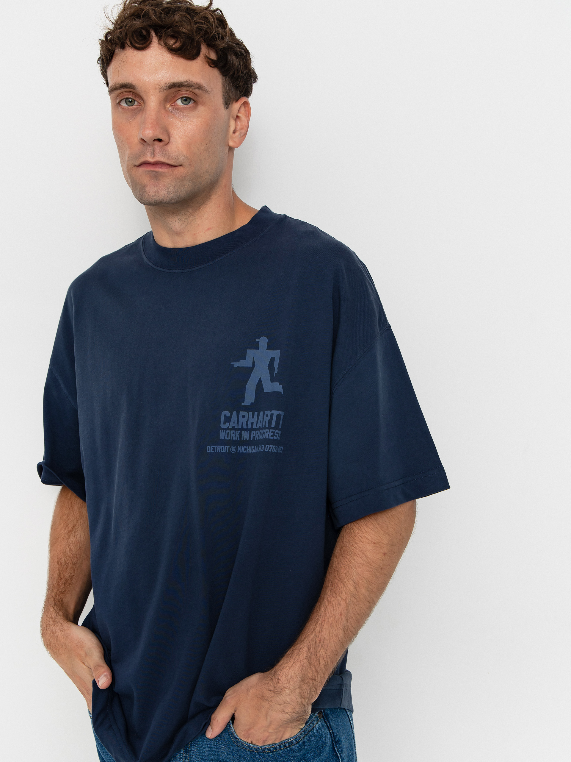 Tričko Carhartt WIP Distance (jupiter/stone dyed)