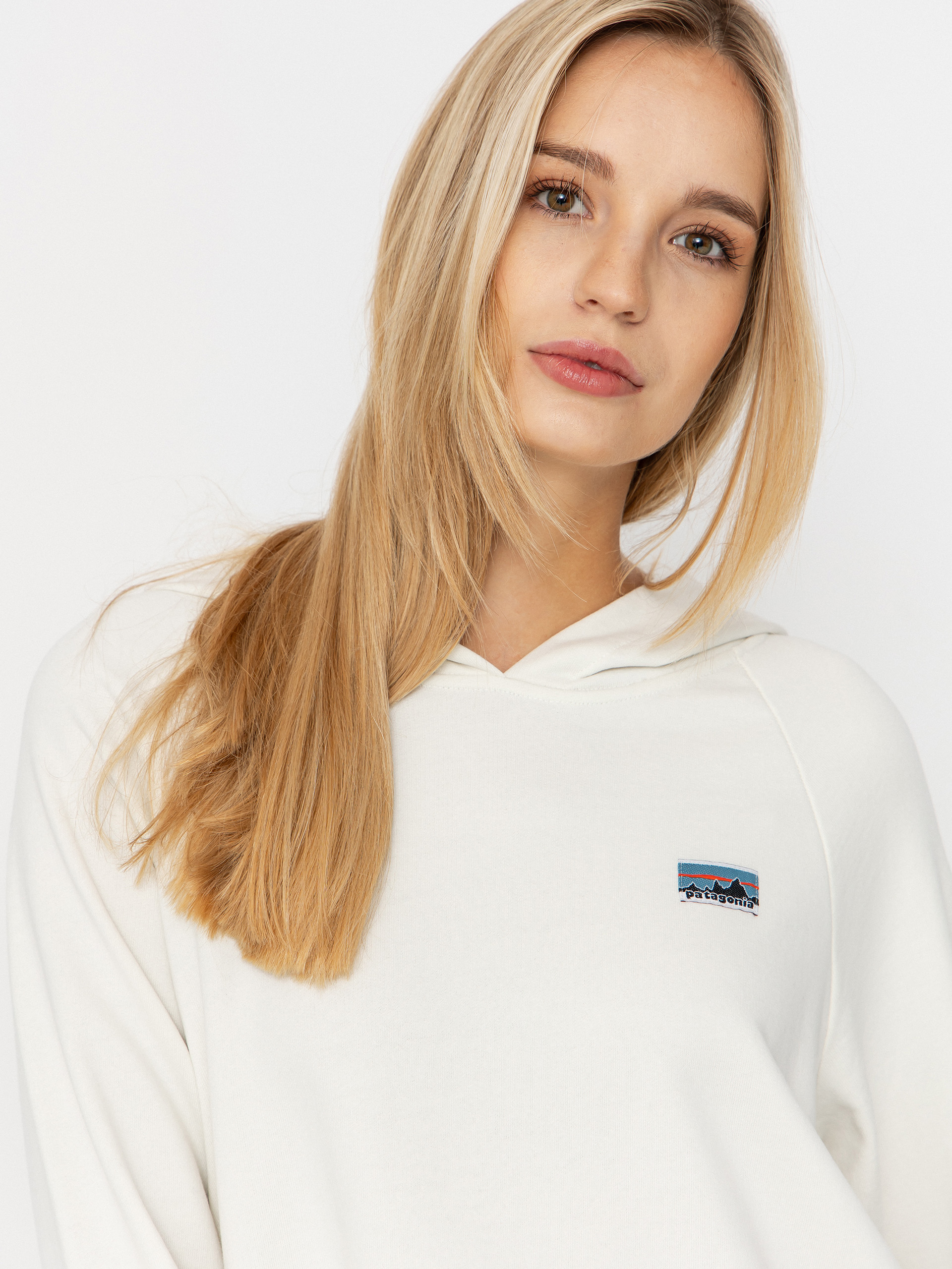 Mikina s kapucí Patagonia Regenerative Organic Certified Cotton Essential HD Wmn (wool white)