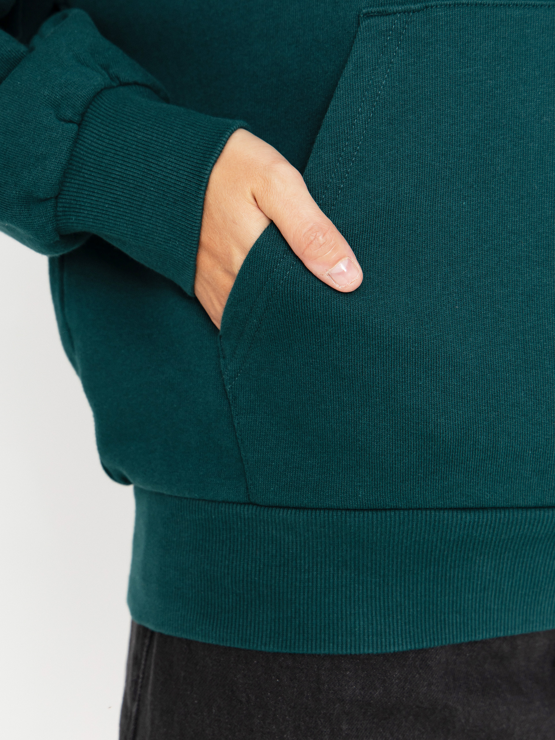 Mikina s kapucí Carhartt WIP Casey HD Wmn (dark fir/silver)