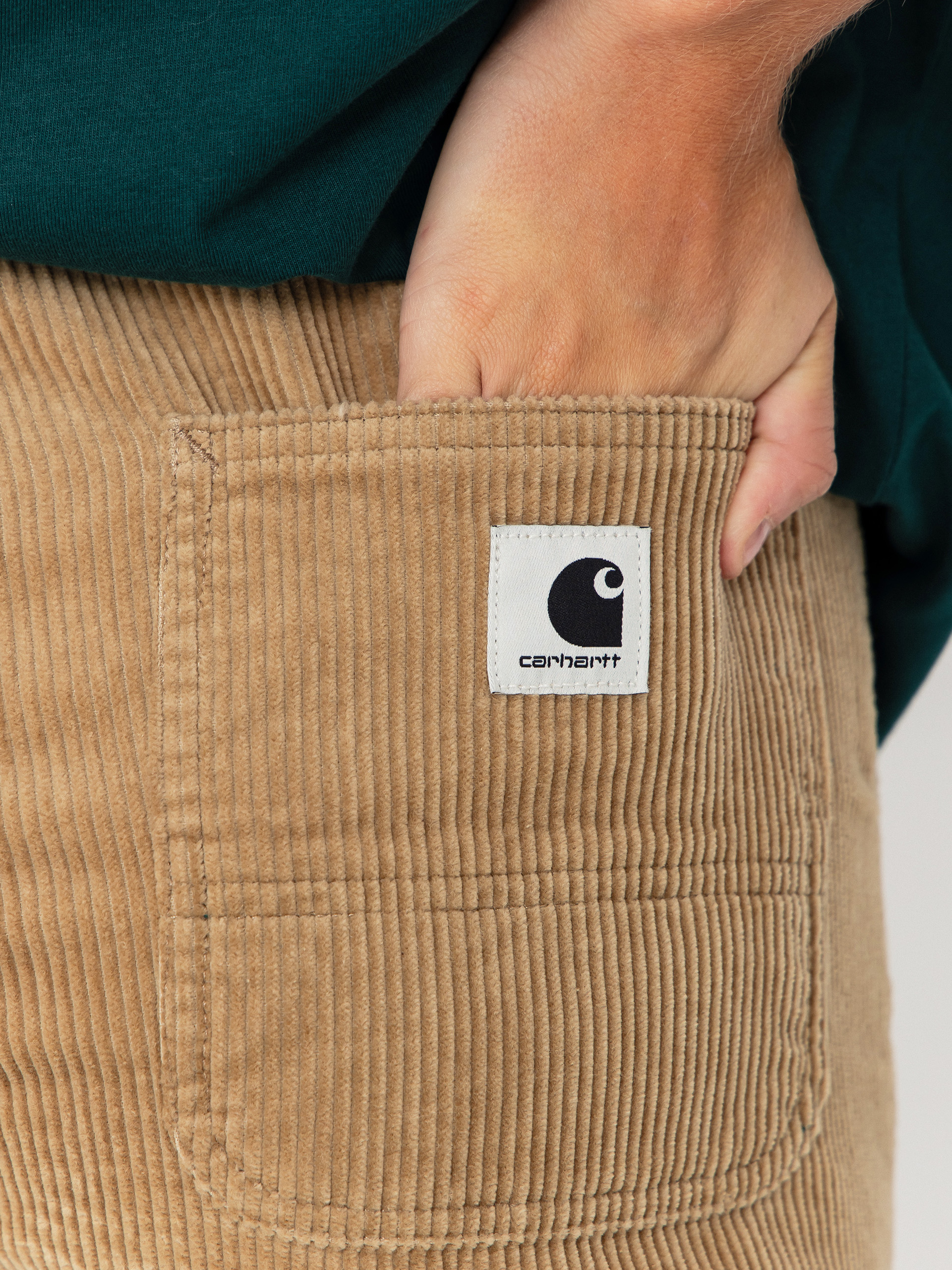 Kalhoty Carhartt WIP Simple Wmn (leather/rinsed)