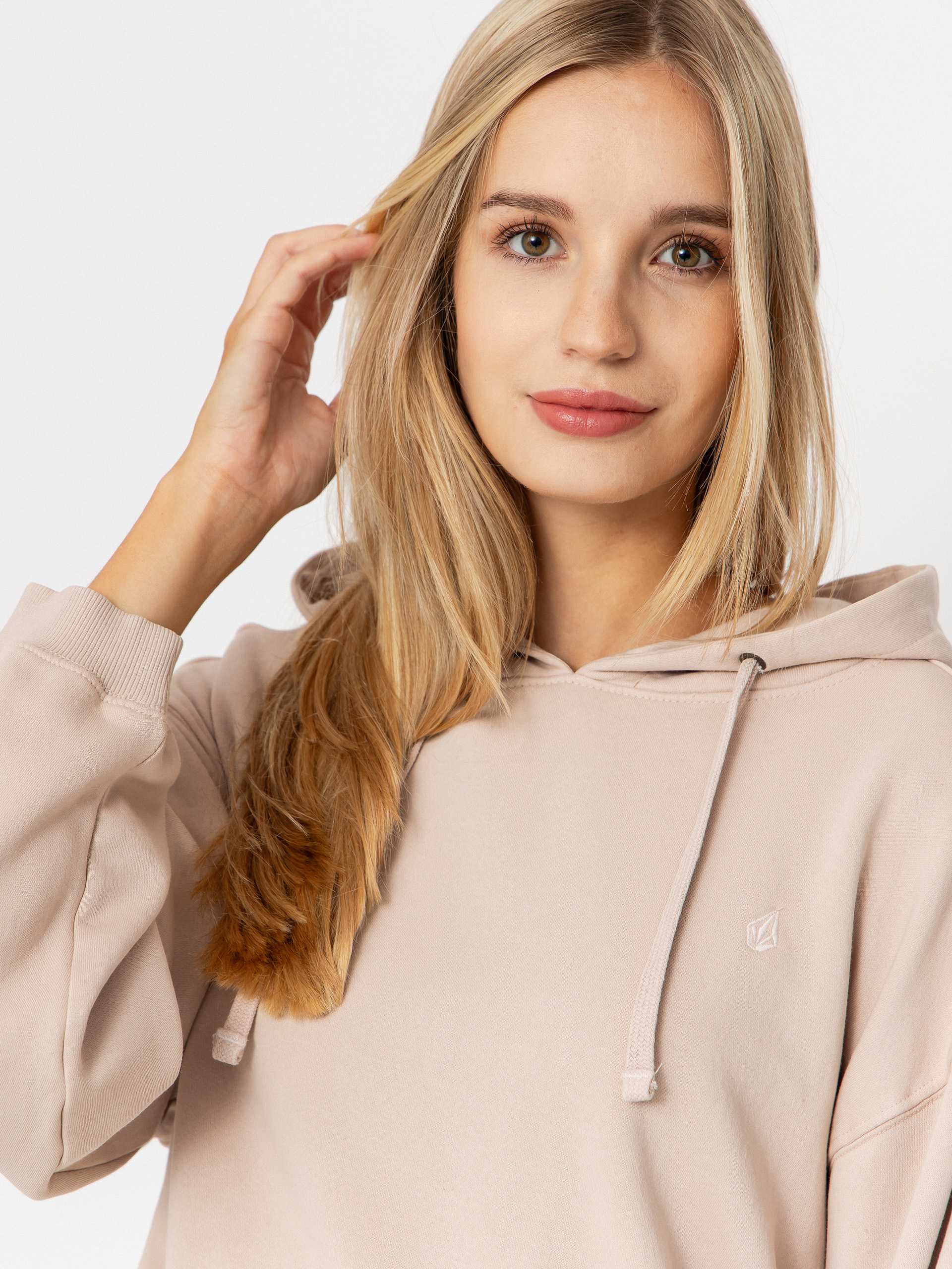 Mikina s kapucí Volcom Stone Soft HD Wmn (khakiest)