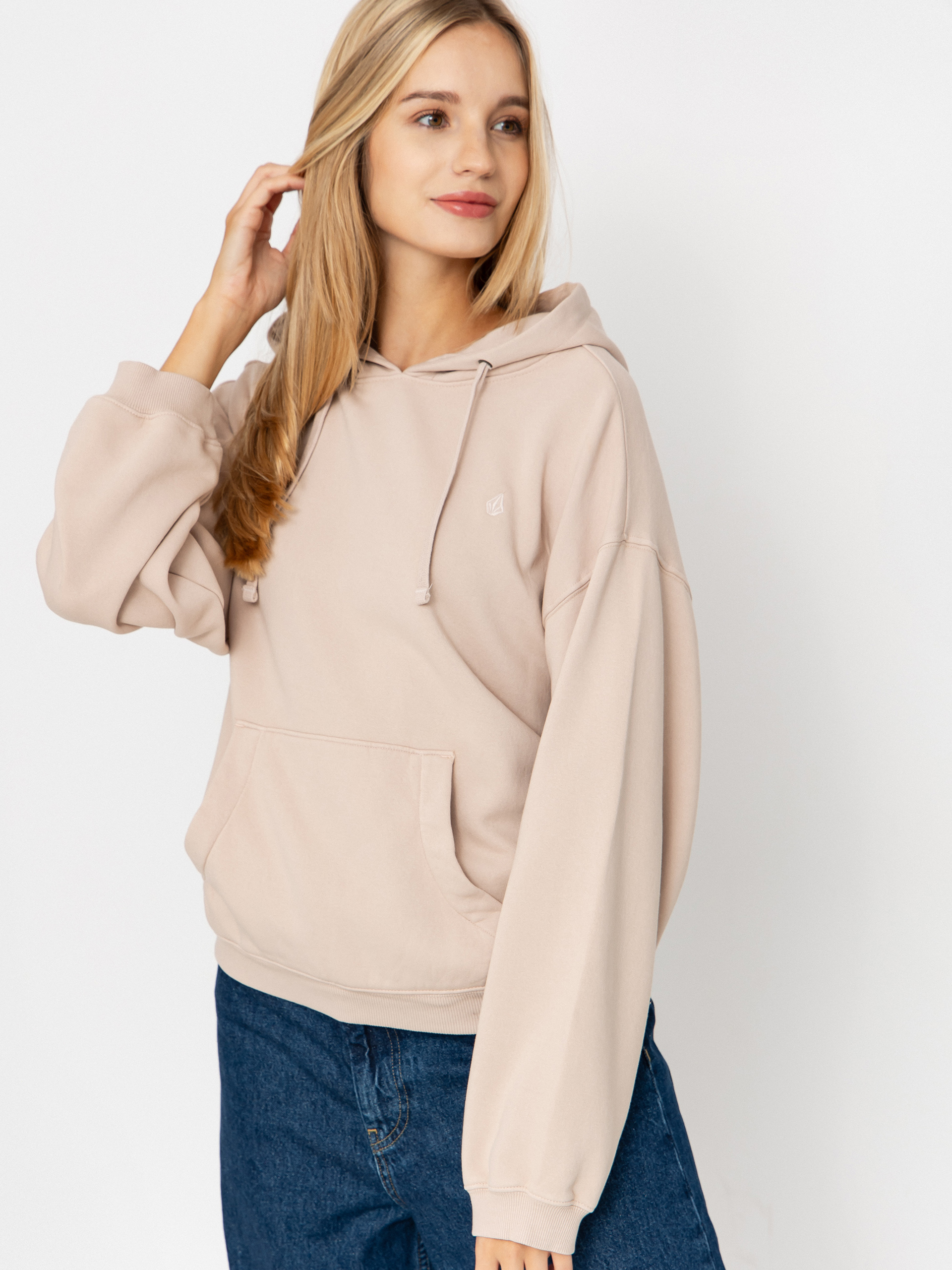 Mikina s kapucu00ed Volcom Stone Soft HD Wmn (khakiest)