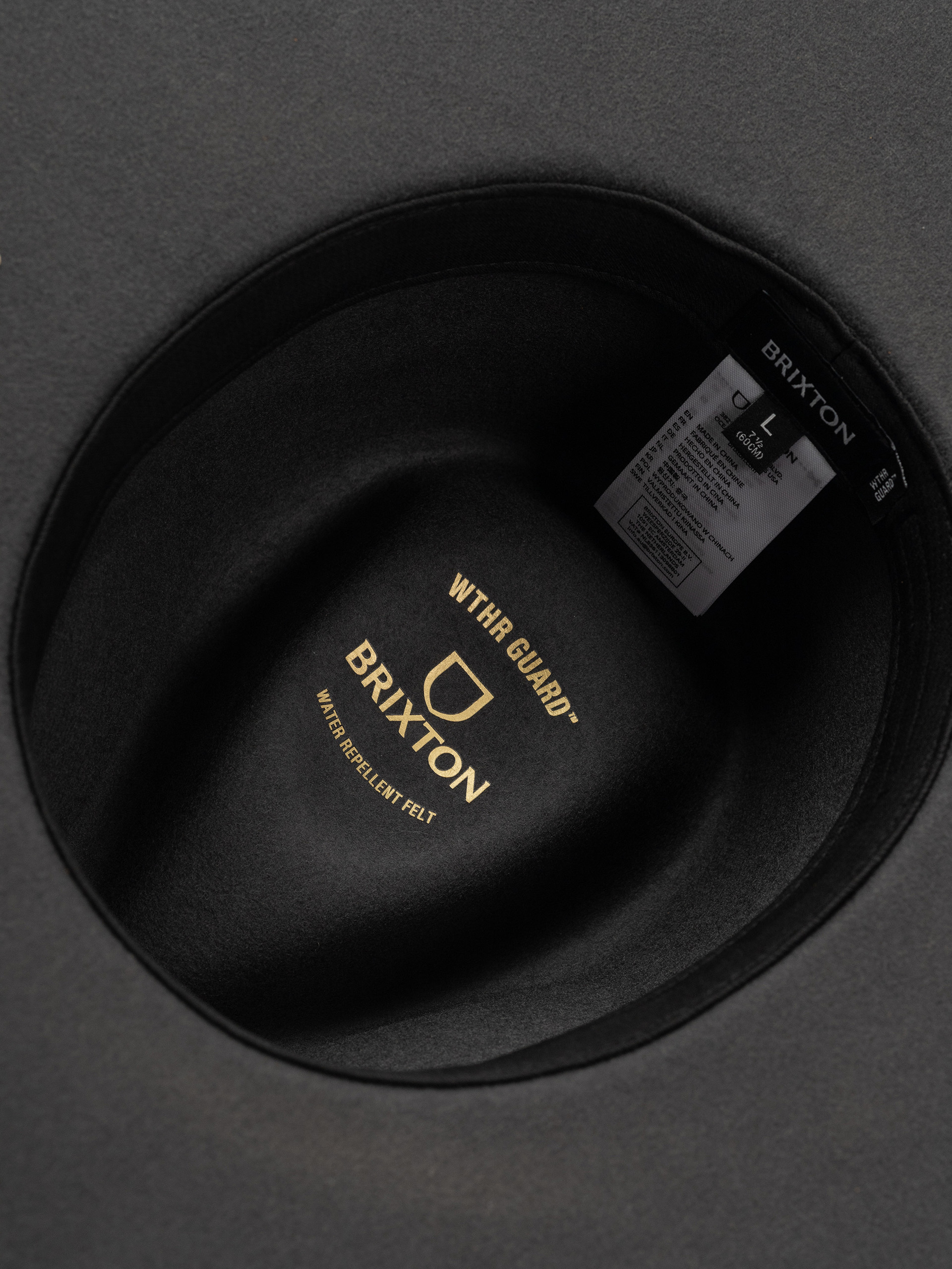 Klobouk Brixton Hawkins Wthr Guard Cowboy Hat (asphalt/brown)