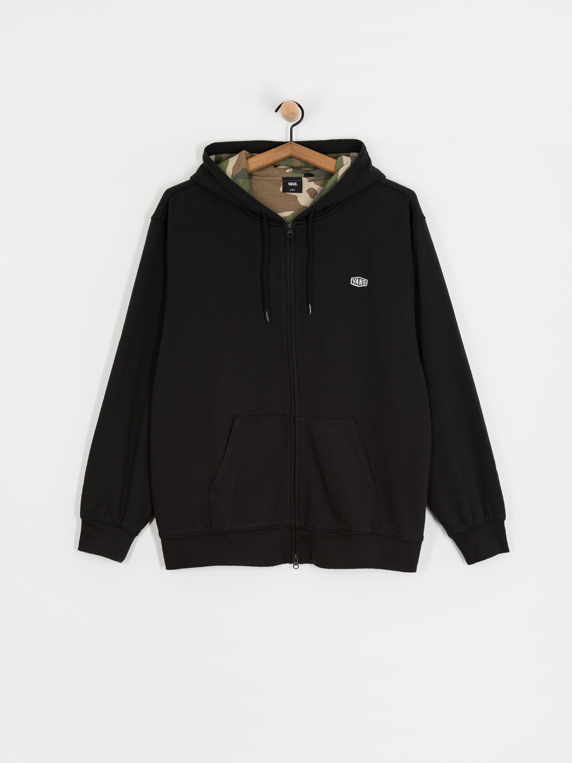 Mikina s kapucí Vans Dover Thermal Lined Full Zip (black)