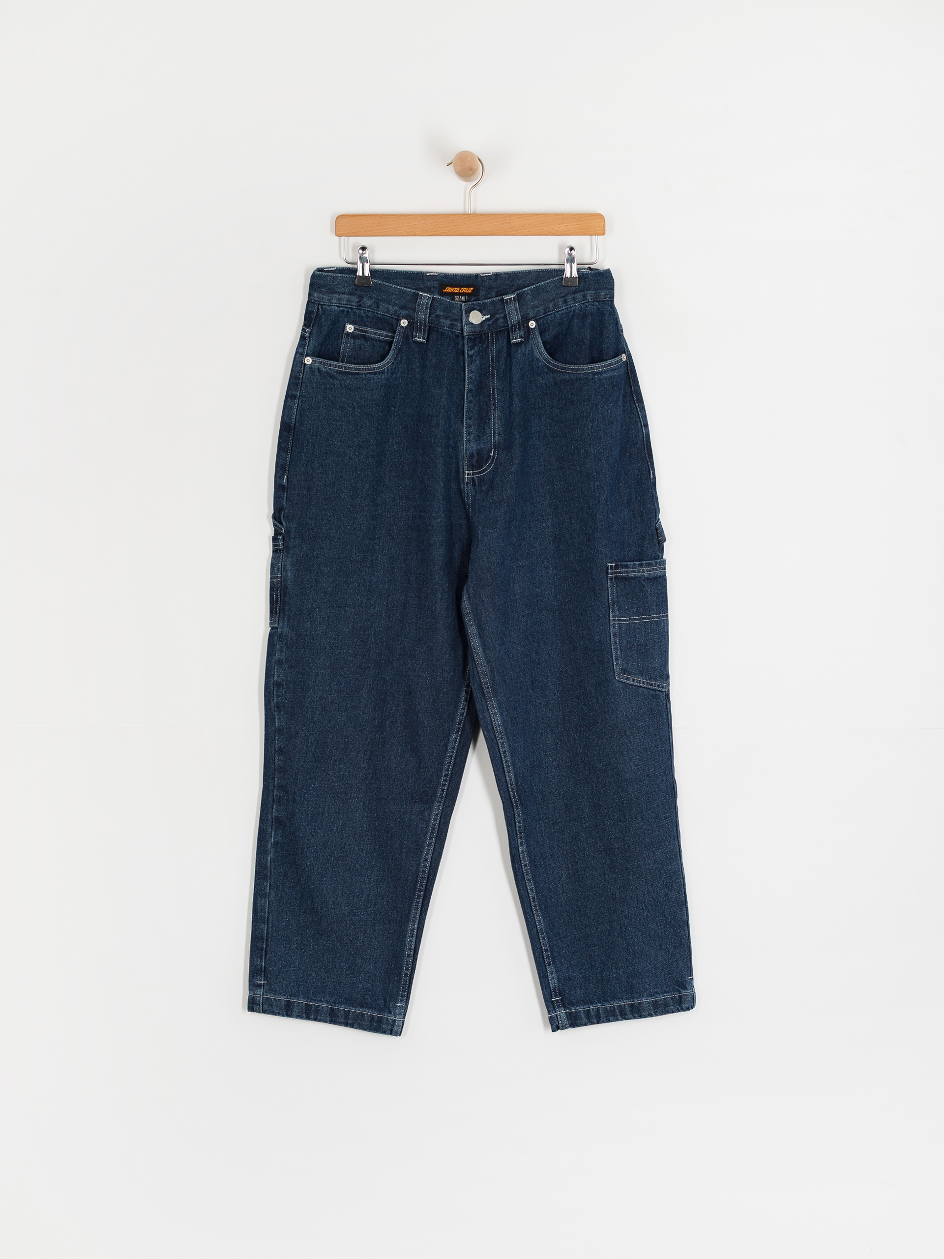 Kalhoty Santa Cruz Carpenter (dark denim/white)