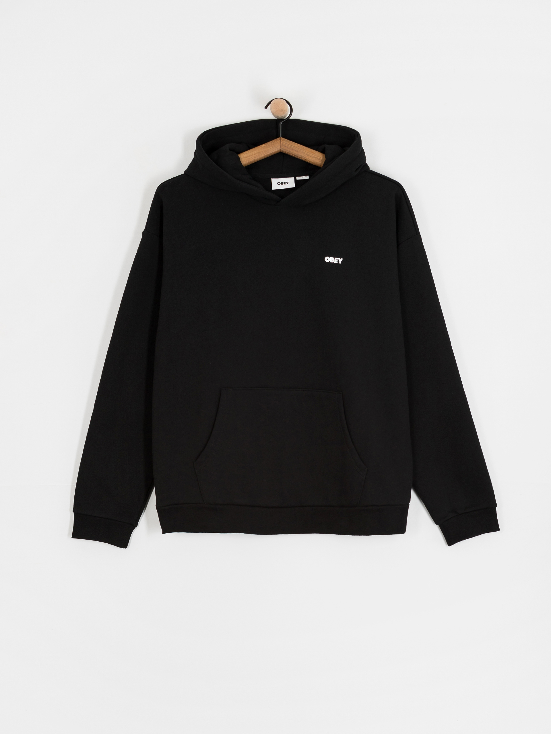 Mikina s kapucí OBEY Bold Star Extra Heavy HD (black)
