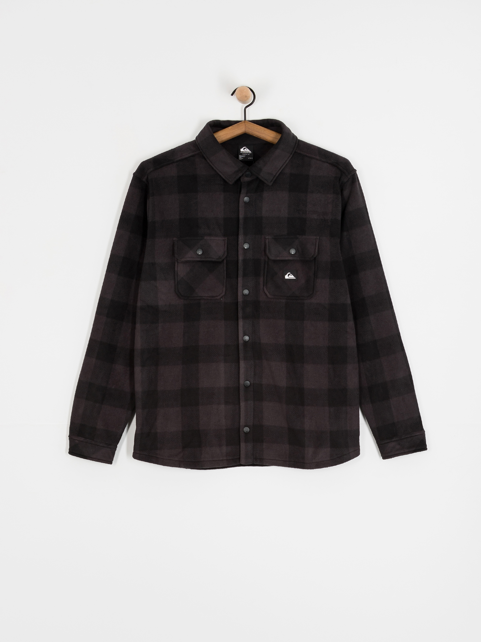 Košile Quiksilver Bering Strait Check (black northsea plaid)