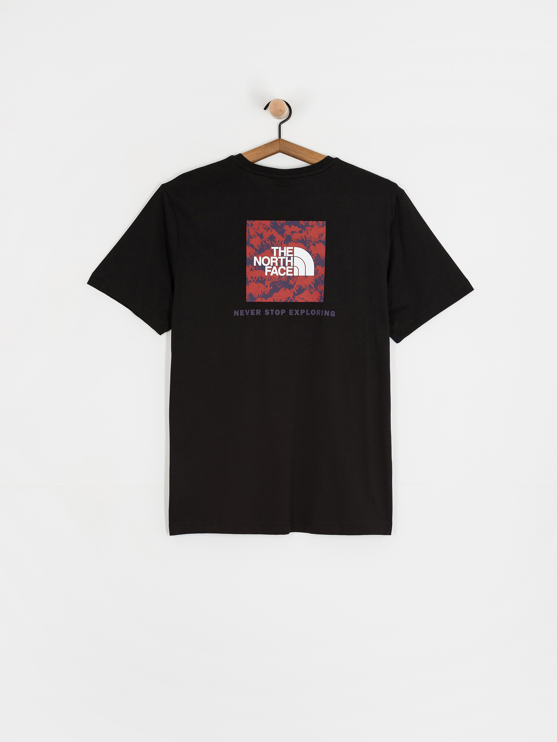 Tričko The North Face Box Nse Raku Horse Infill (tnf black/cardinal red)