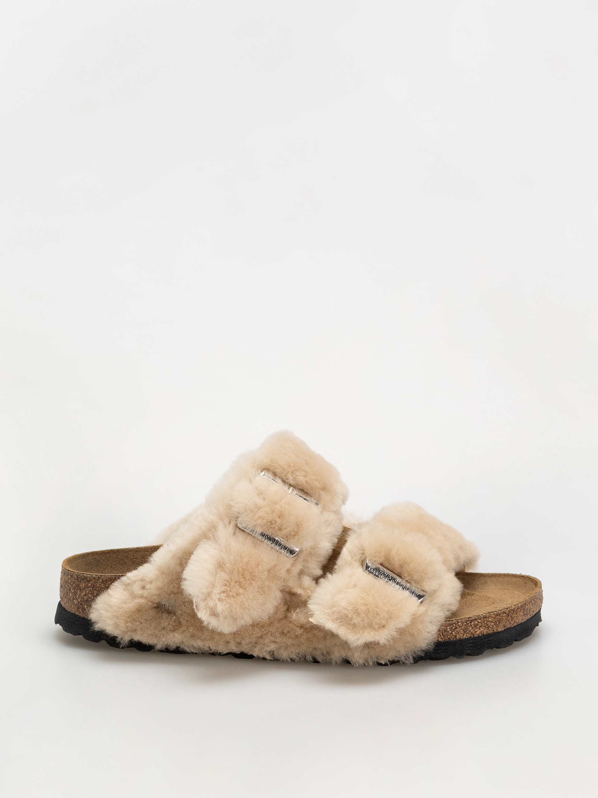 Plážovky Birkenstock Arizona Shearling Cover Upper Narrow Wmn (sandcastle)