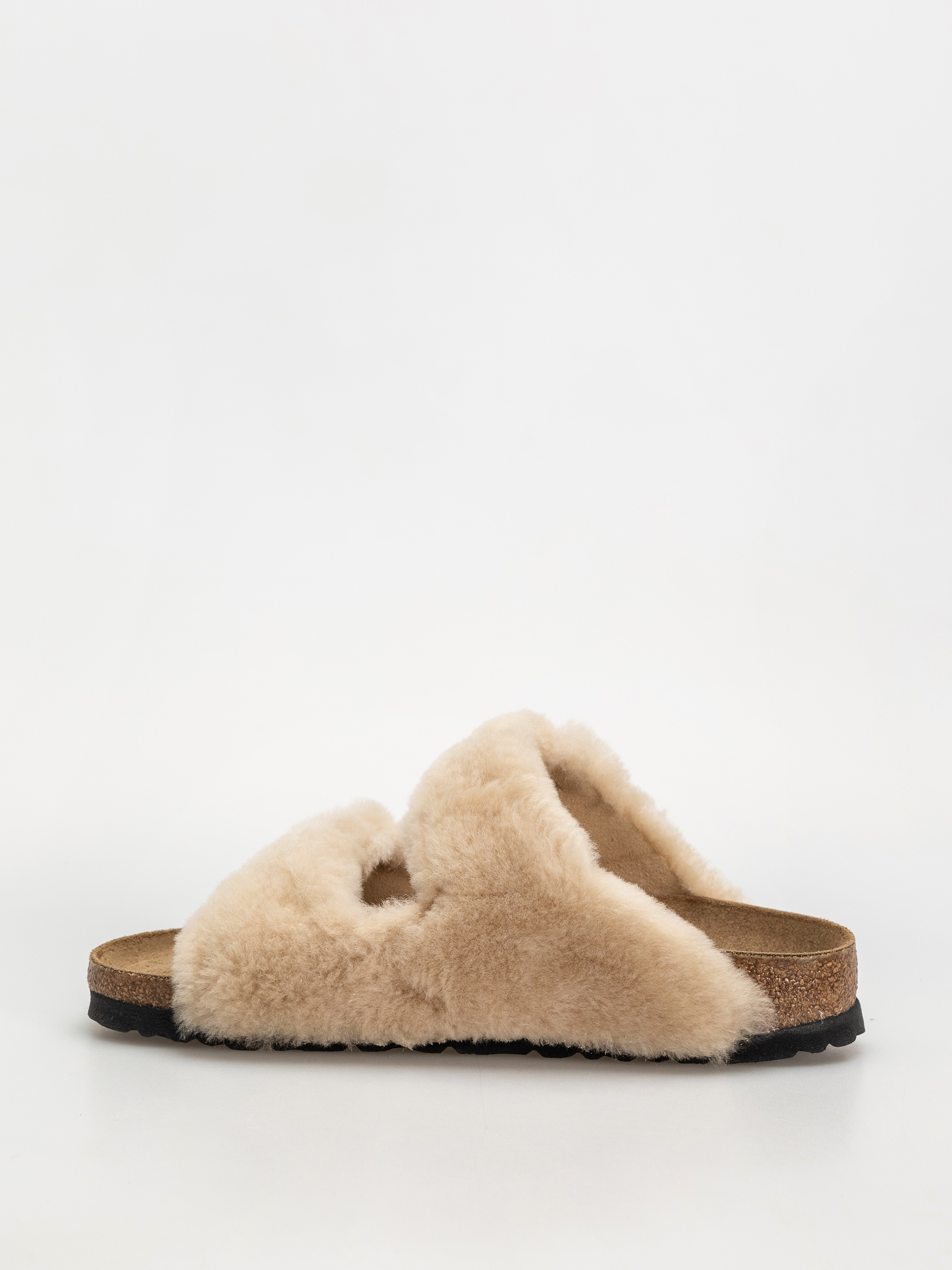 Plážovky Birkenstock Arizona Shearling Cover Upper Narrow Wmn (sandcastle)