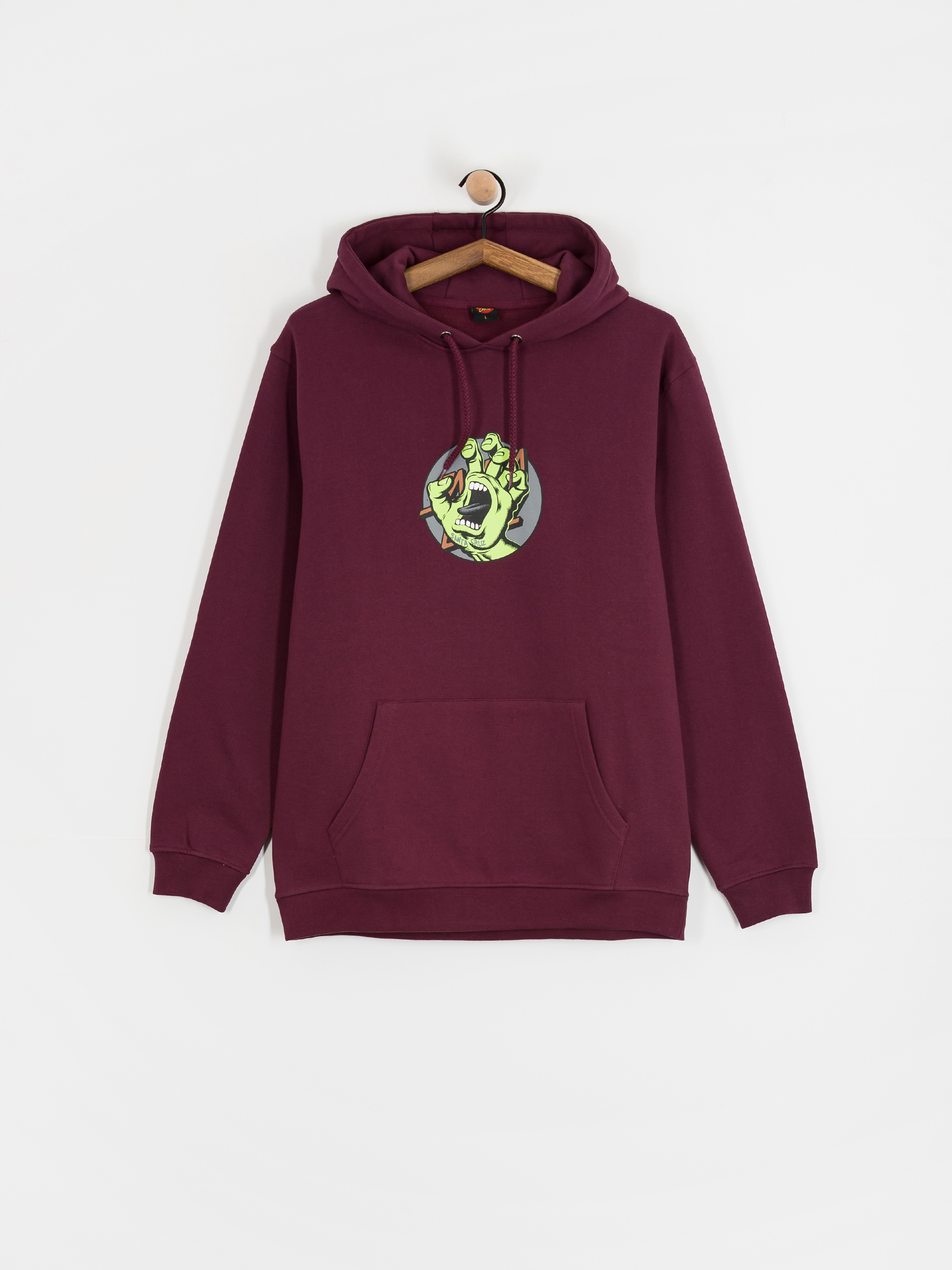 Mikina Santa Cruz Hand Dot Front (dark cherry)