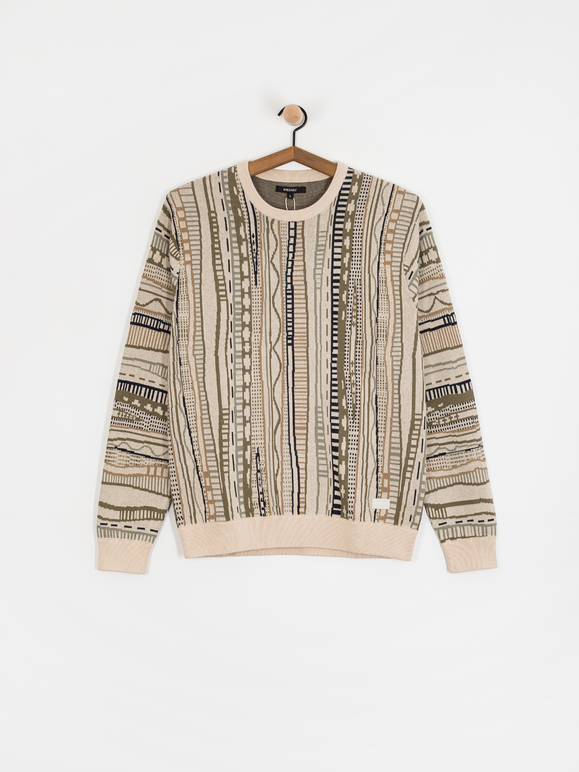 Svetr Iriedaily Theodore Knit (cool olive)