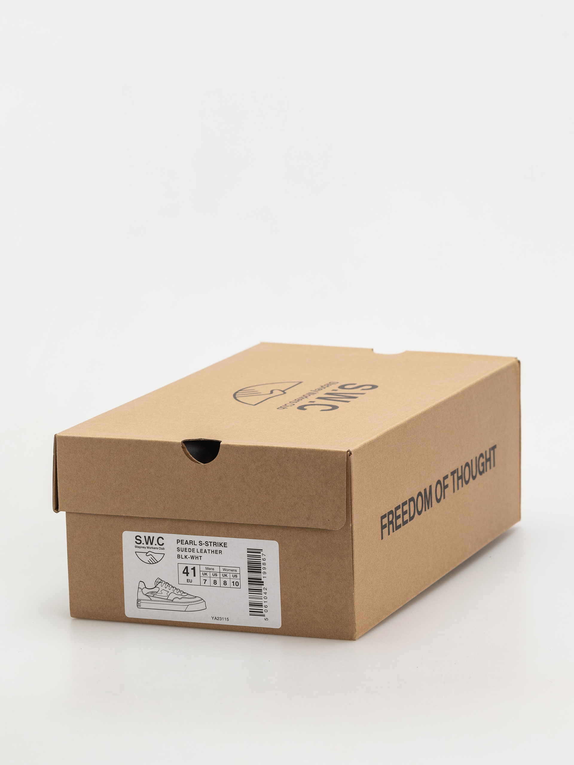 Boty Stepney Workers Club Pearl S-Strike (suede leather black white)