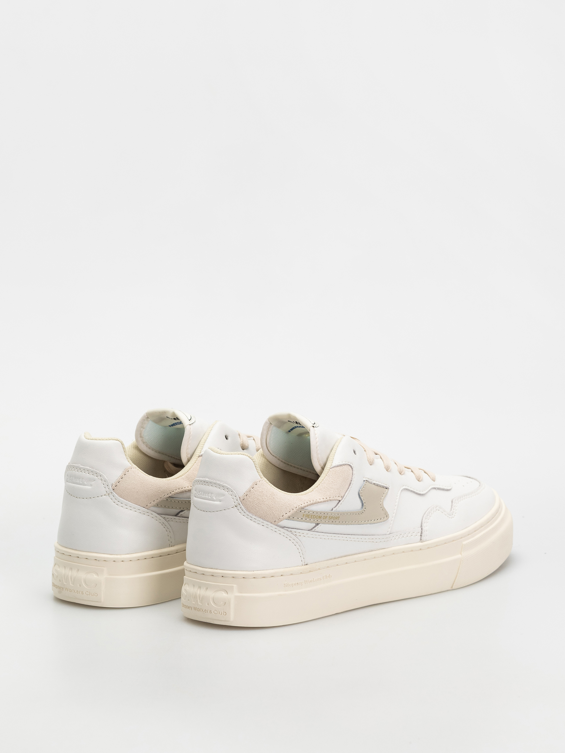 Boty Stepney Workers Club Pearl S-Strike (leather white putty)